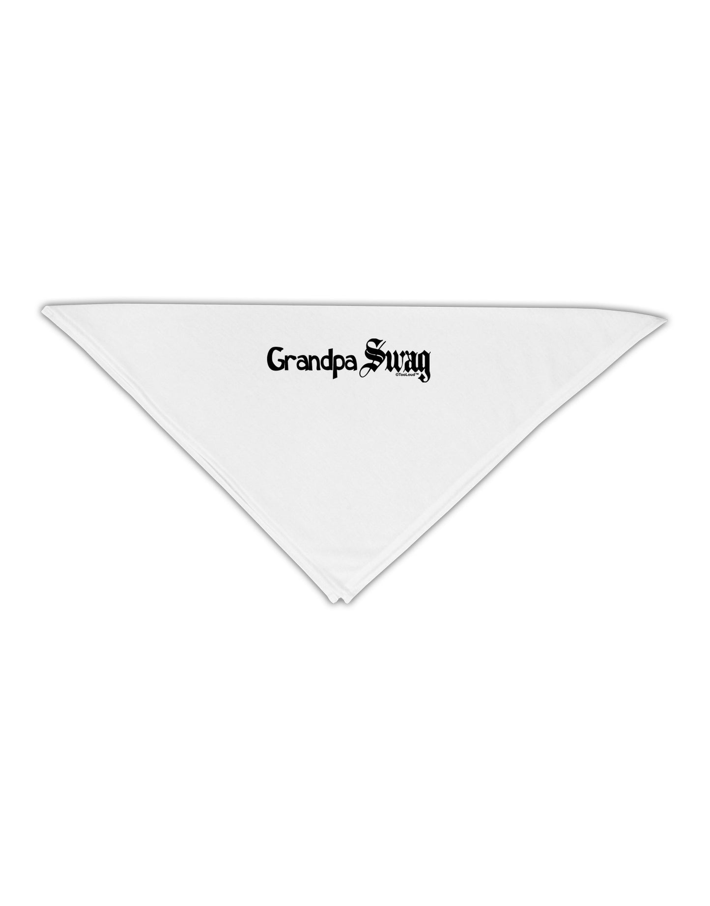 Grandpa Swag Text Adult 19" Square Bandana by TooLoud-Square Bandanas-TooLoud-White-One-Size-Adult-Davson Sales