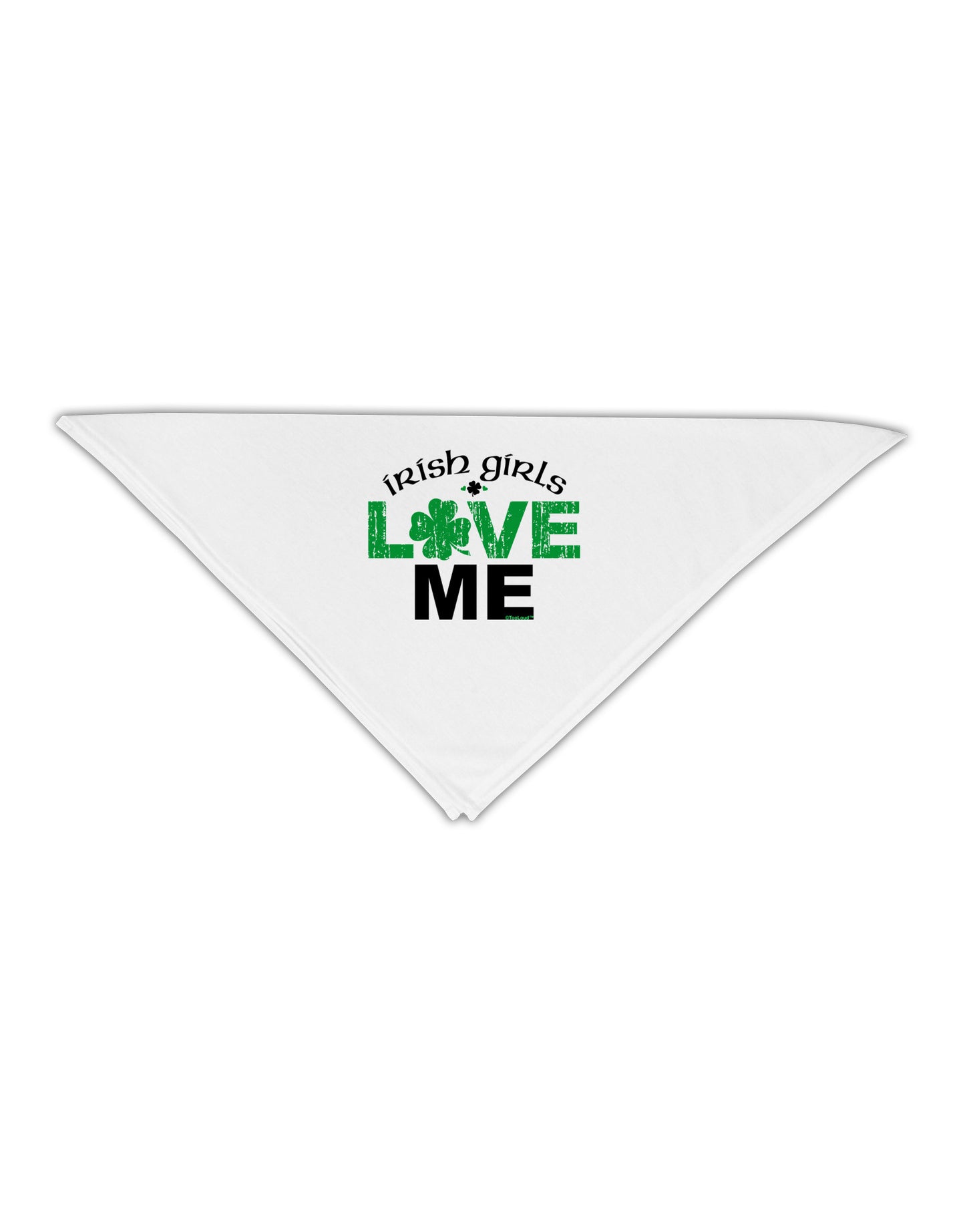 Irish Girls Love Me Adult 19" Square Bandana-Square Bandanas-TooLoud-White-One-Size-Adult-Davson Sales