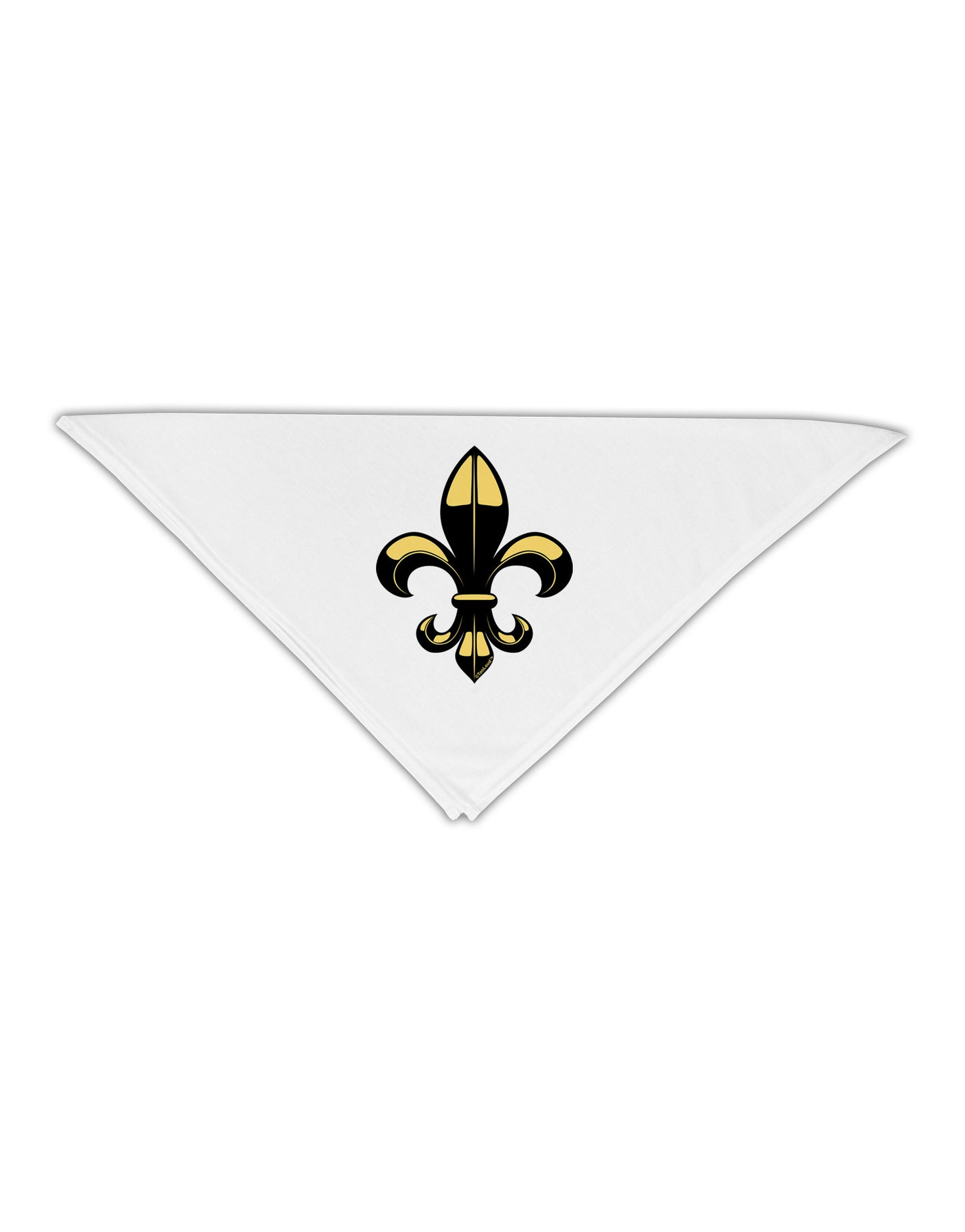 Golden Fleur de Lis Adult 19" Square Bandana-Square Bandanas-TooLoud-White-One-Size-Adult-Davson Sales