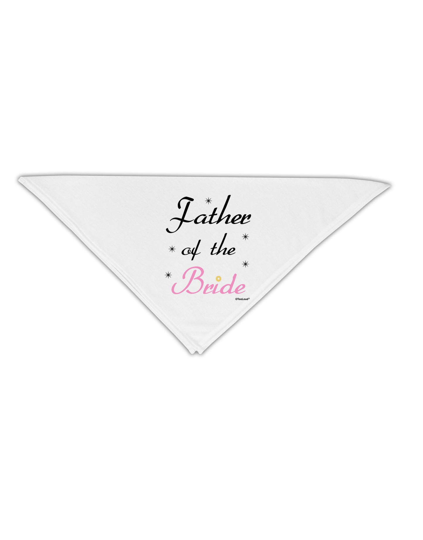 Father of the Bride wedding Adult 19" Square Bandana by TooLoud-Square Bandanas-TooLoud-White-One-Size-Adult-Davson Sales