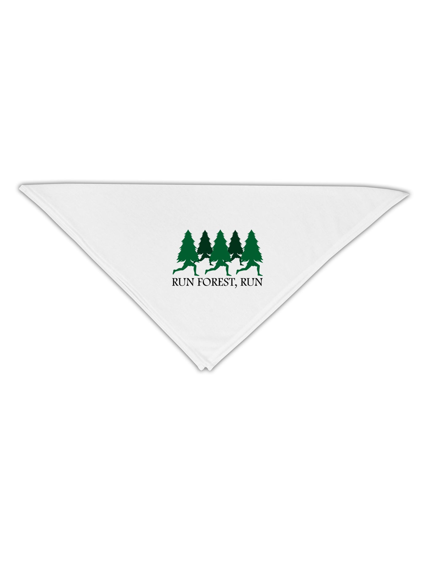 Run Forest Run Funny Adult 19" Square Bandana by TooLoud-Square Bandanas-TooLoud-White-One-Size-Adult-Davson Sales