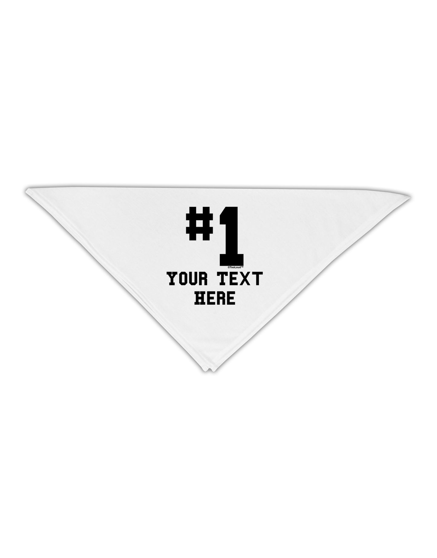 Personalized Number 1 Adult 19" Square Bandana by TooLoud-Square Bandanas-TooLoud-White-One-Size-Adult-Davson Sales