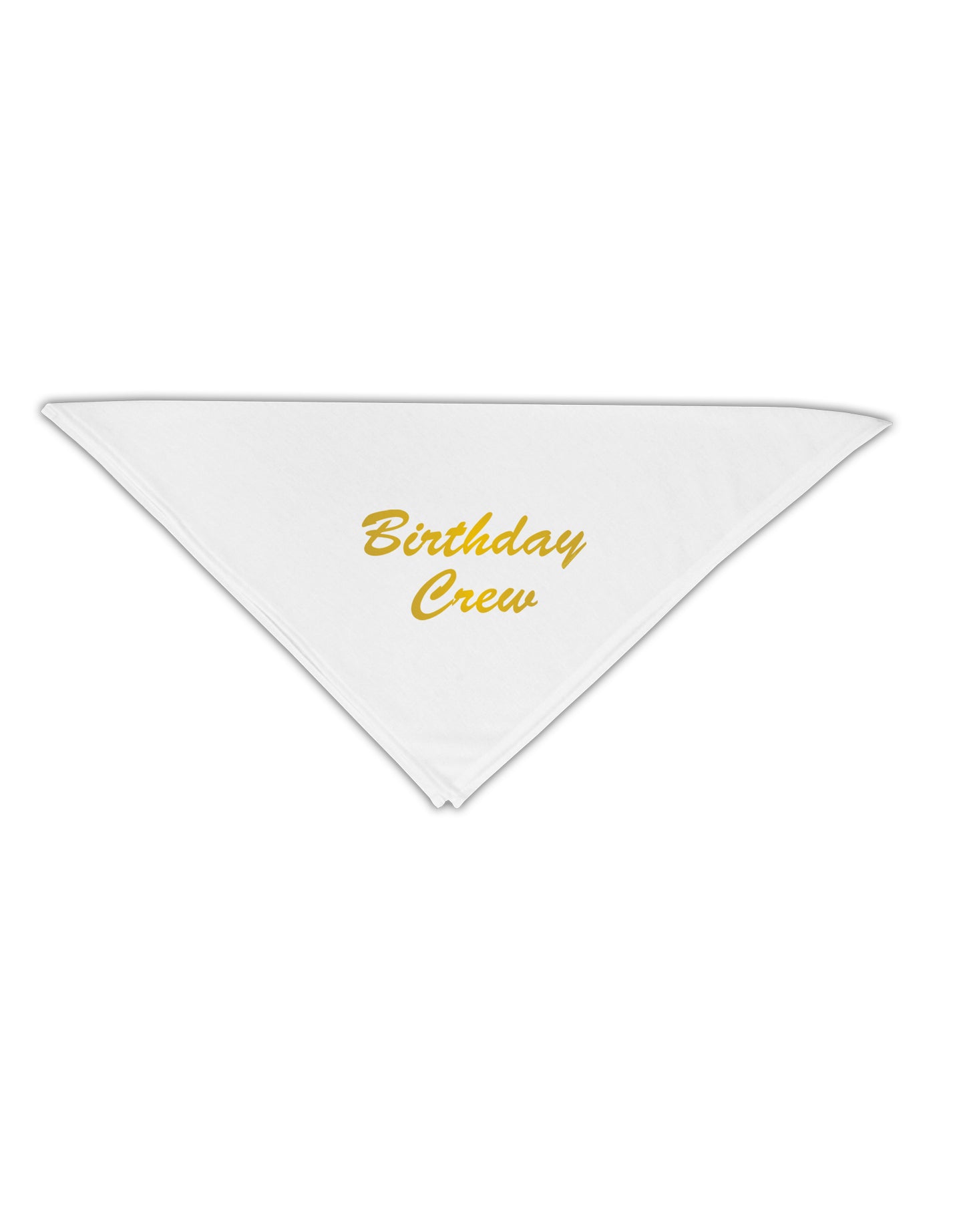 Birthday Crew Text Adult 19" Square Bandana by TooLoud-Square Bandanas-TooLoud-White-One-Size-Adult-Davson Sales
