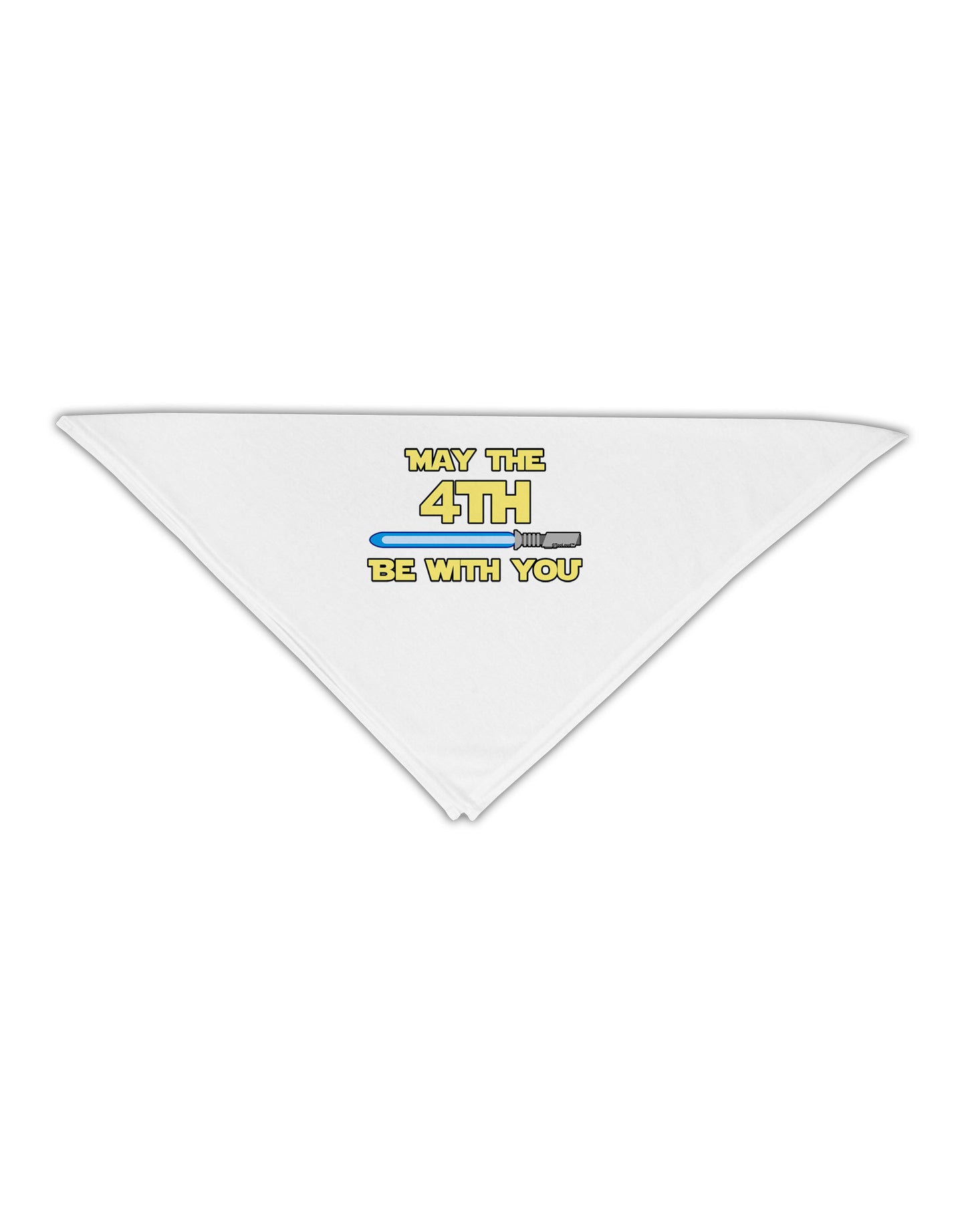 4th Be With You Beam Sword 2 Adult 19" Square Bandana-Square Bandanas-TooLoud-White-One-Size-Adult-Davson Sales
