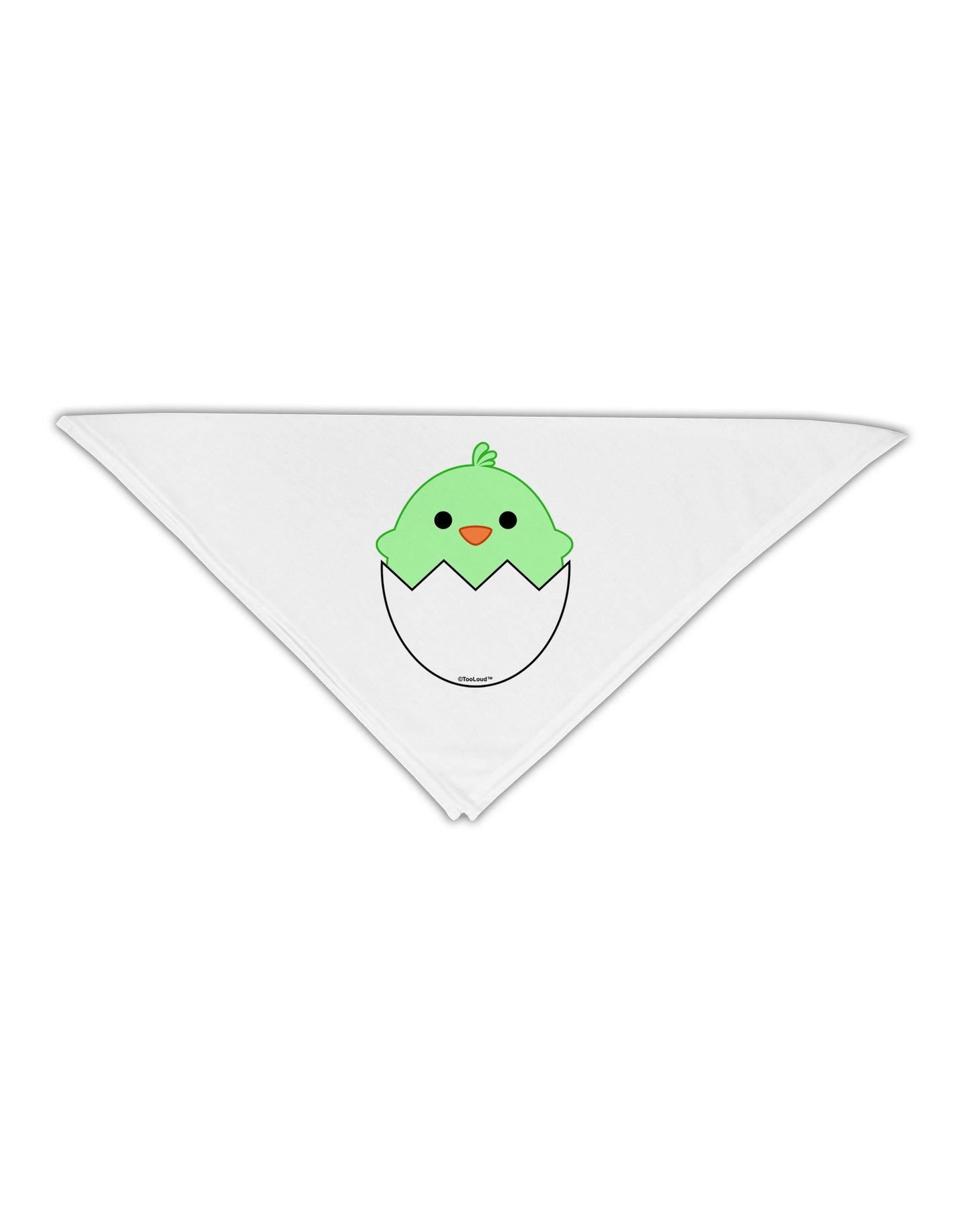 Cute Hatching Chick - Green Adult 19" Square Bandana by TooLoud-Square Bandanas-TooLoud-White-One-Size-Adult-Davson Sales
