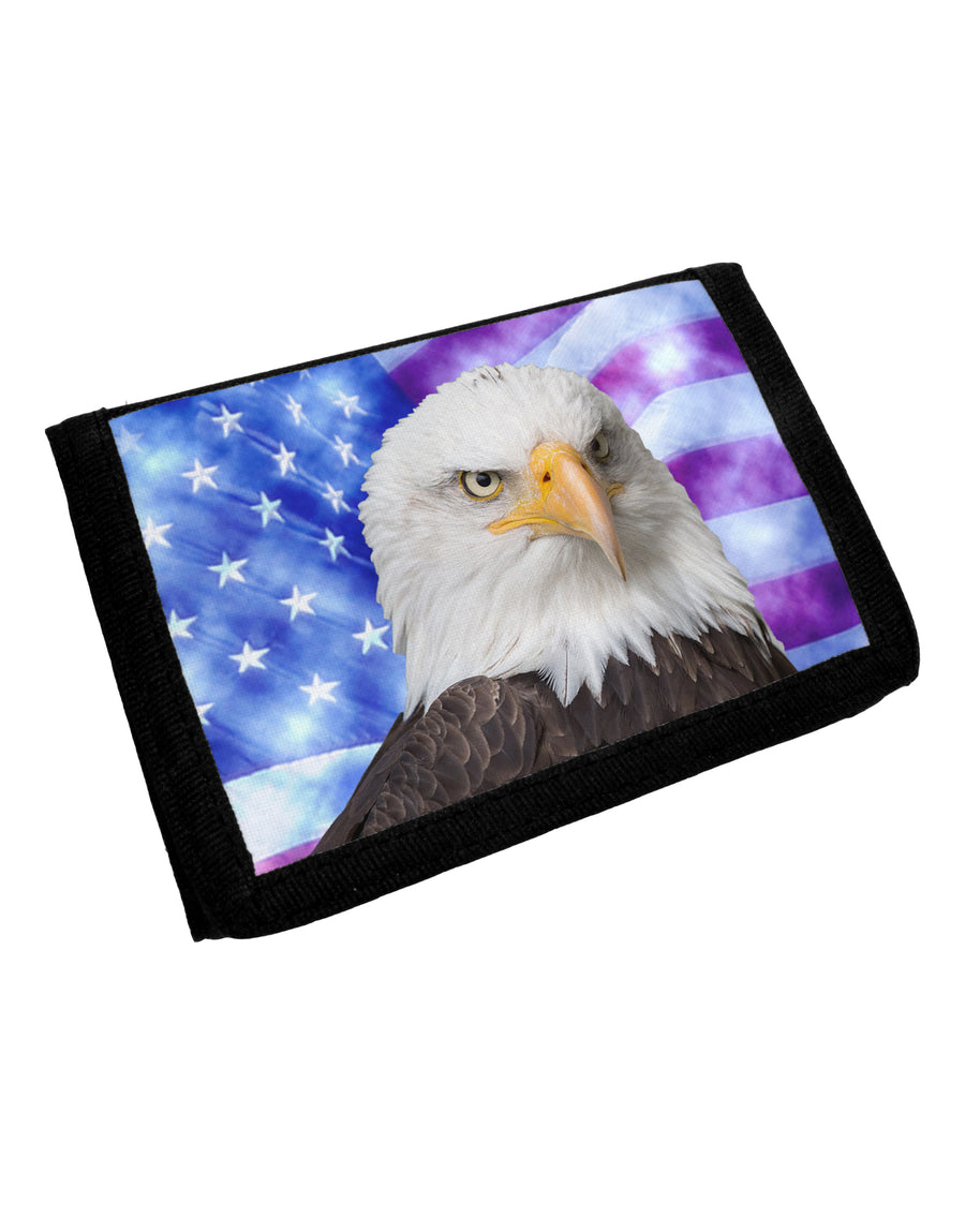 All American Eagle All Over Trifold Wallet All Over Print by TooLoud-Wallet-TooLoud-White-One Size-Davson Sales