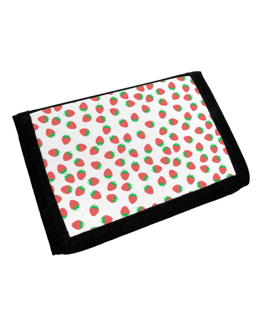 Strawberries Everywhere Trifold Wallet by TooLoud-Wallet-TooLoud-White-One Size-Davson Sales