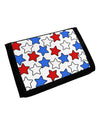 Red White And Blue Stars Trifold Wallet by TooLoud-Wallet-TooLoud-White-One Size-Davson Sales