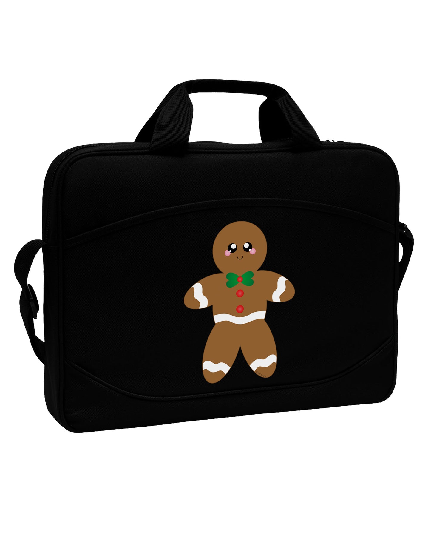 Cute Gingerbread Man Christmas 15" Dark Laptop / Tablet Case Bag-Laptop / Tablet Case Bag-TooLoud-Black-Davson Sales
