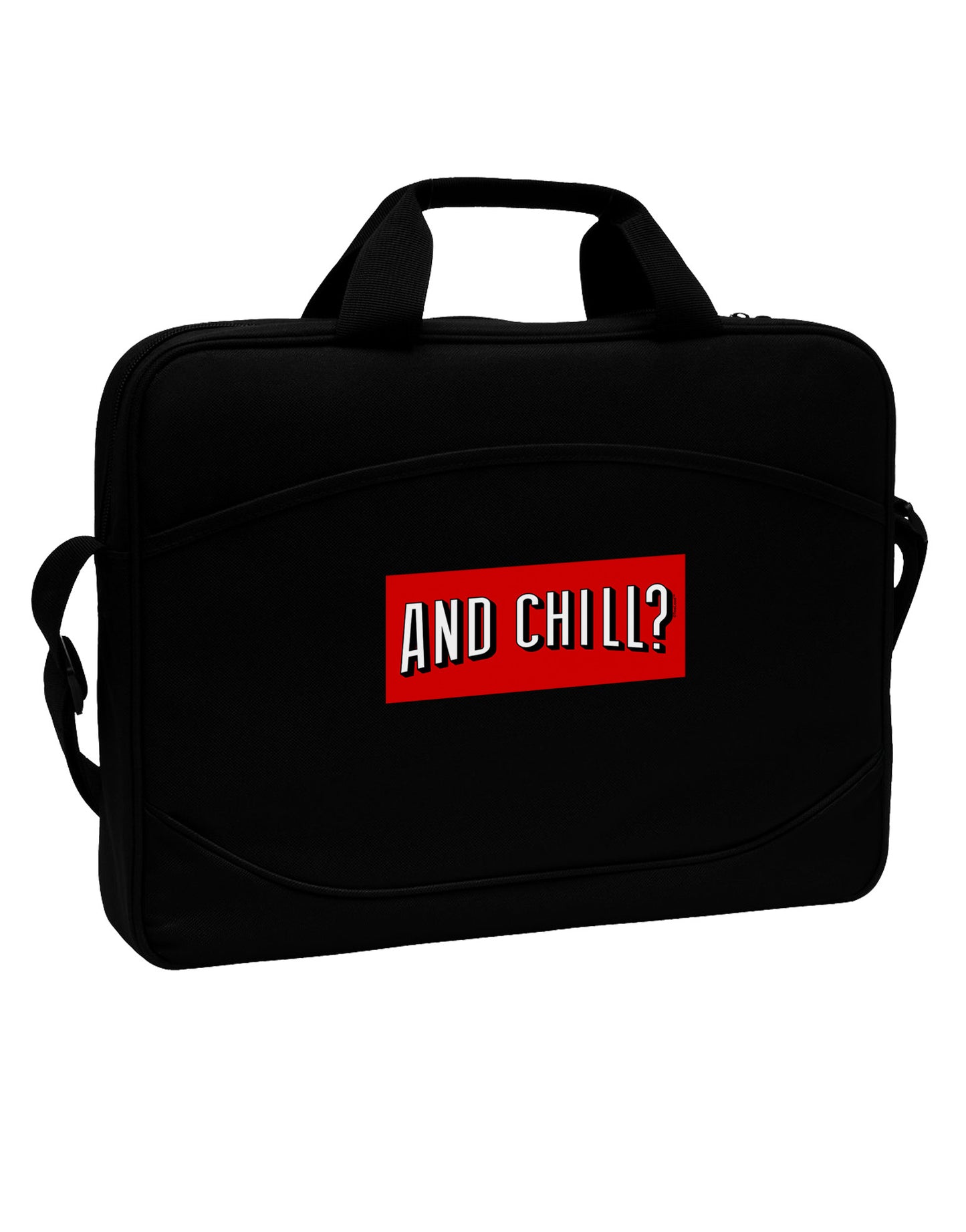 And Chill 15" Dark Laptop / Tablet Case Bag-Laptop / Tablet Case Bag-TooLoud-Black-White-Davson Sales