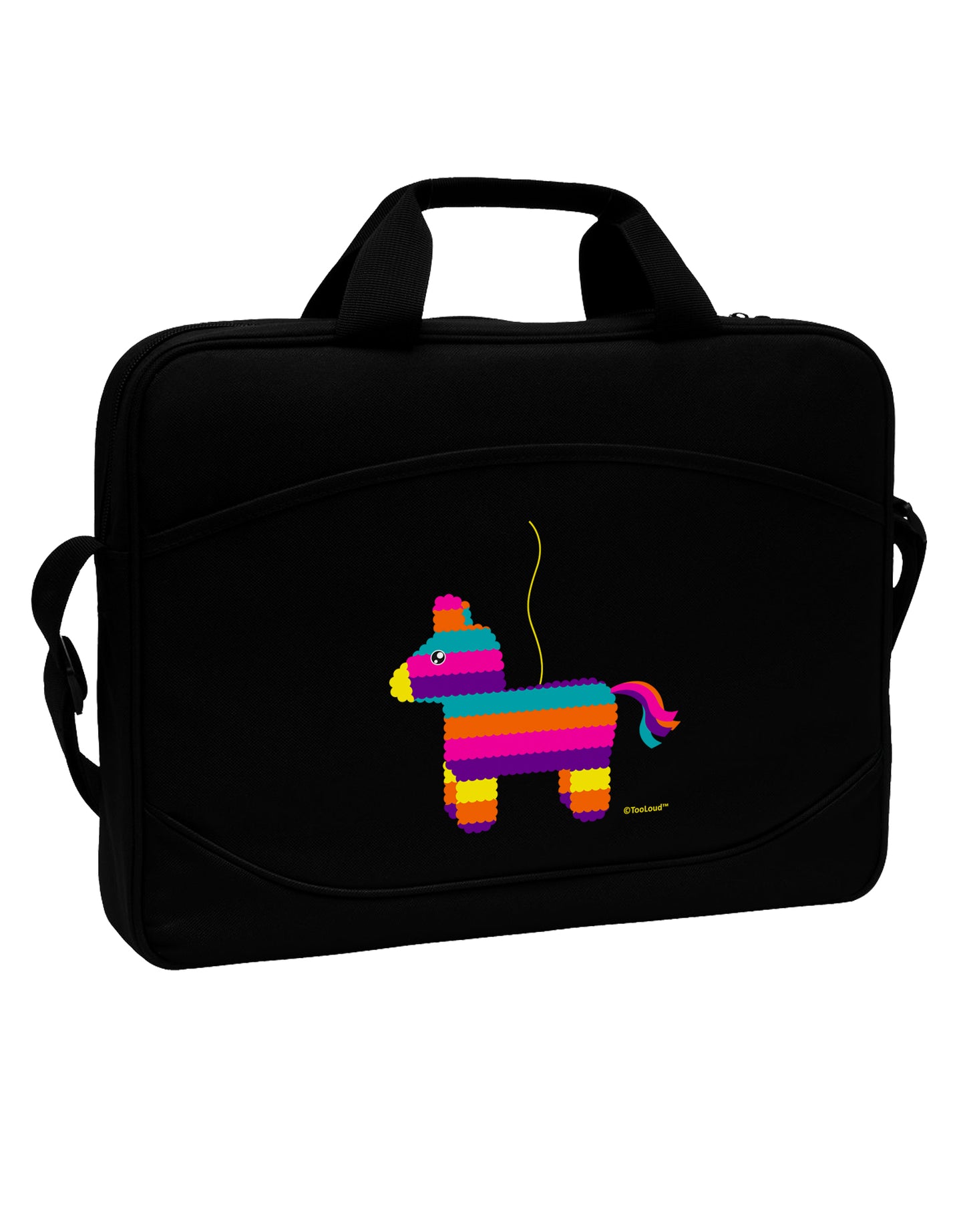 Colorful Hanging Pinata Design 15" Dark Laptop / Tablet Case Bag by TooLoud-Laptop / Tablet Case Bag-TooLoud-Black-Davson Sales