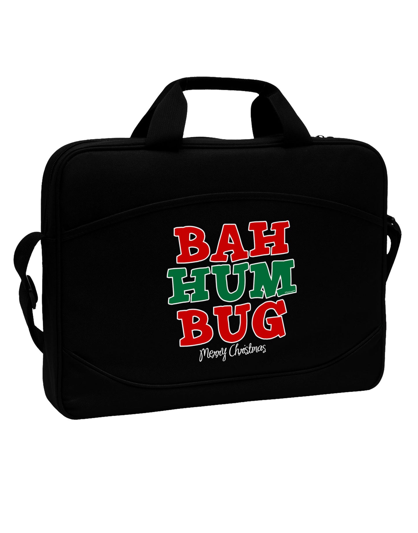 Bah Humbug Merry Christmas 15" Dark Laptop / Tablet Case Bag-Laptop / Tablet Case Bag-TooLoud-Black-Davson Sales