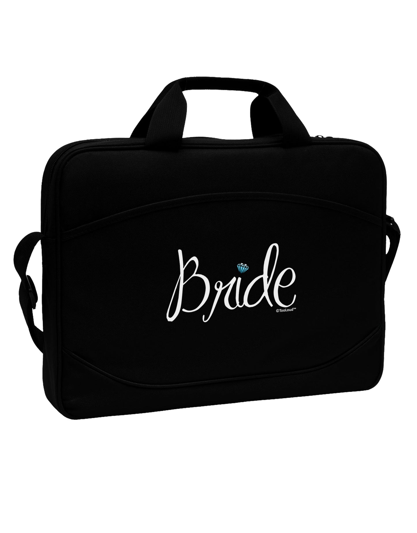 Bride Design - Diamond - Color 15" Dark Laptop / Tablet Case Bag by TooLoud-Laptop / Tablet Case Bag-TooLoud-Black-Davson Sales