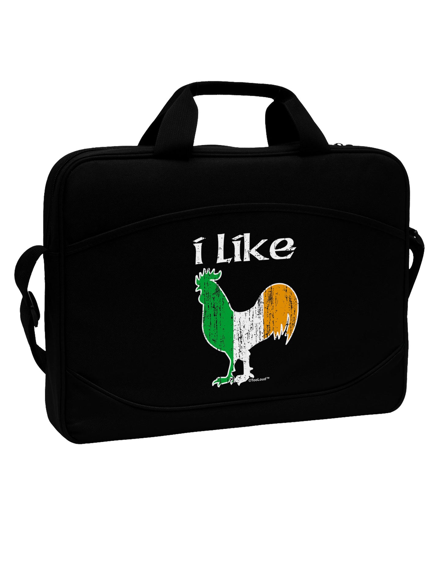 I Like Irish Rooster Silhouette 15" Dark Laptop / Tablet Case Bag by TooLoud-Laptop / Tablet Case Bag-TooLoud-Black-Davson Sales