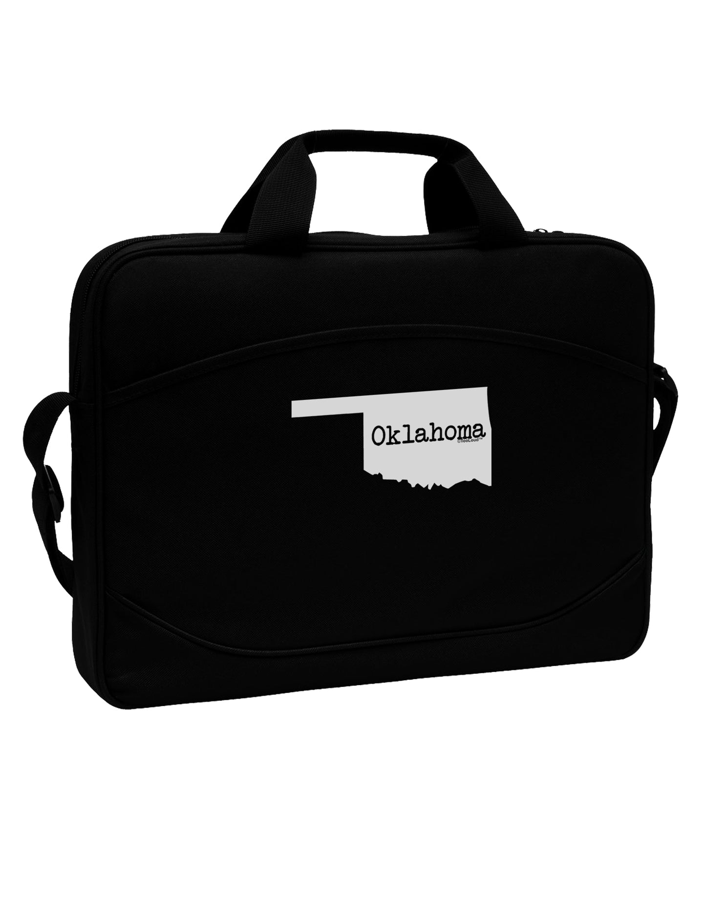 Oklahoma - United States Shape 15" Dark Laptop / Tablet Case Bag by TooLoud-Laptop / Tablet Case Bag-TooLoud-Black-Davson Sales