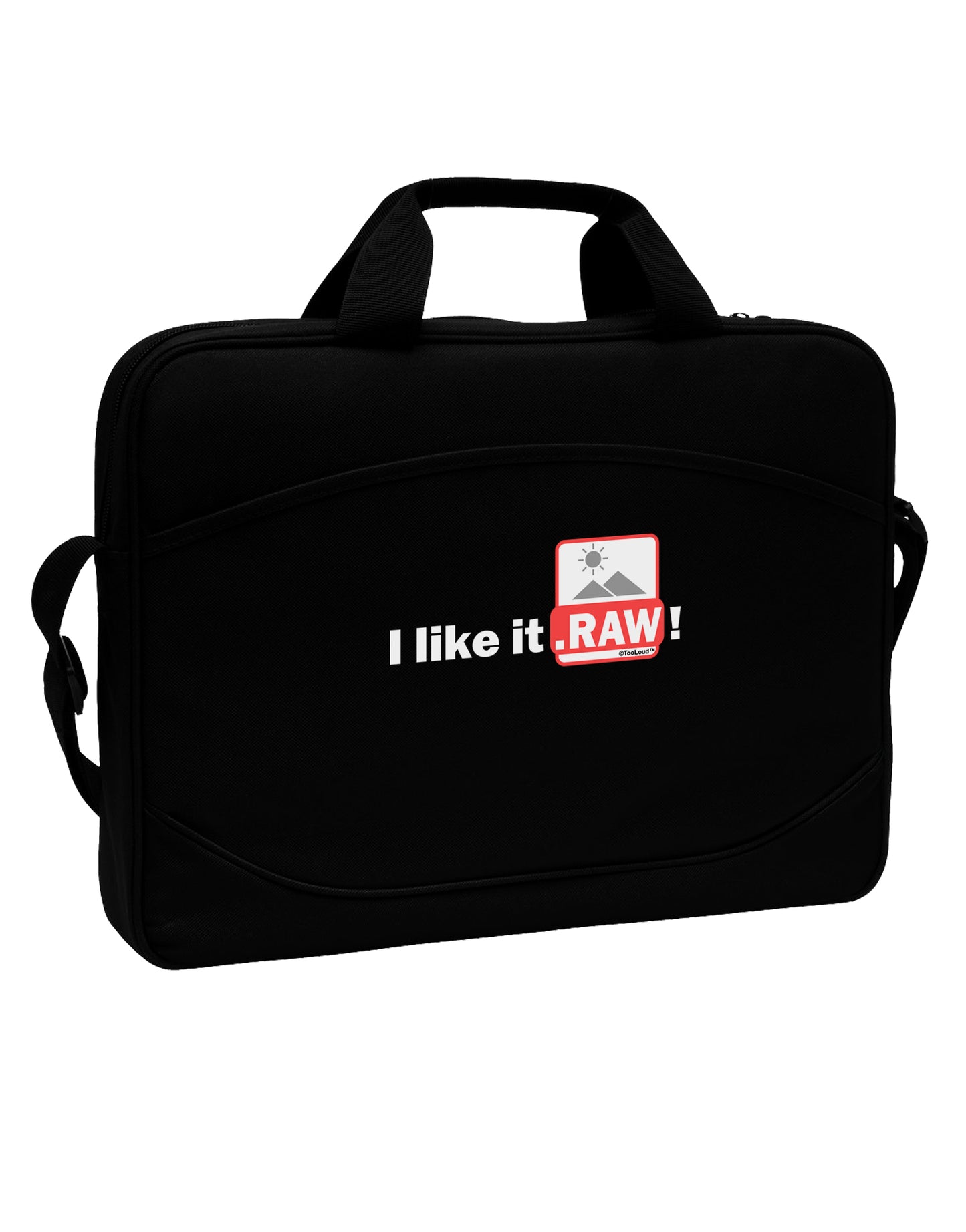 I Like It RAW 15" Dark Laptop / Tablet Case Bag by TooLoud-Laptop / Tablet Case Bag-TooLoud-Black-White-15 Inches-Davson Sales