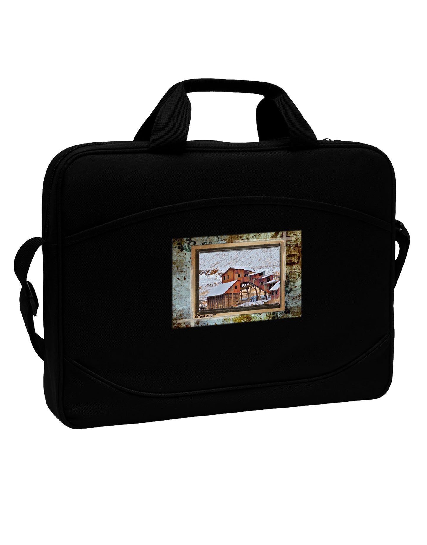 Mine Scene Colorado 15" Dark Laptop / Tablet Case Bag by TooLoud-Laptop / Tablet Case Bag-TooLoud-Black-White-15 Inches-Davson Sales