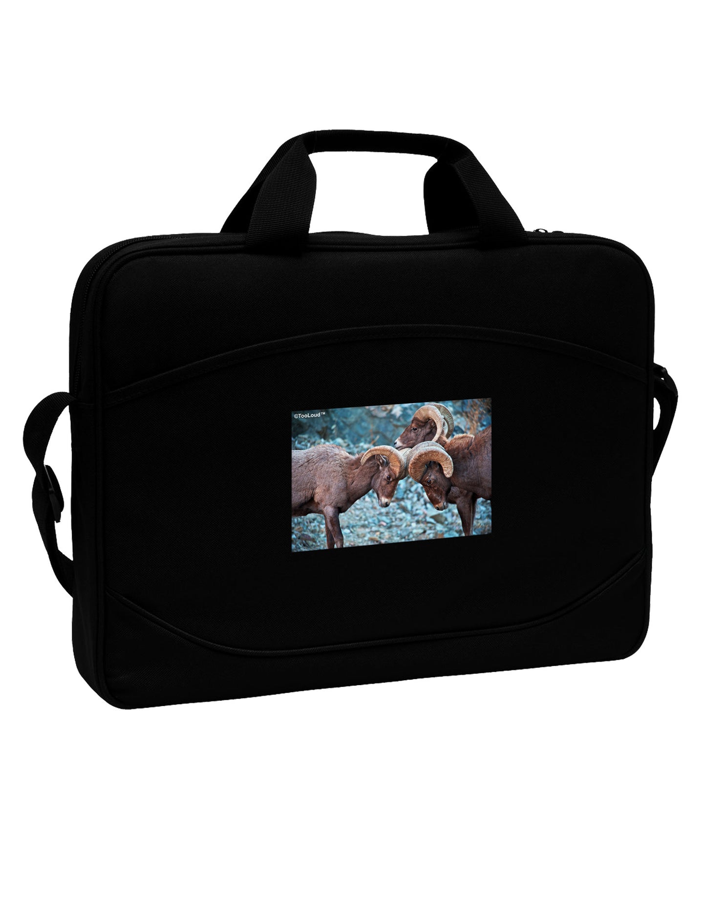 CO Bighorn Head Butt 15" Dark Laptop / Tablet Case Bag-Laptop / Tablet Case Bag-TooLoud-Black-15 Inches-Davson Sales
