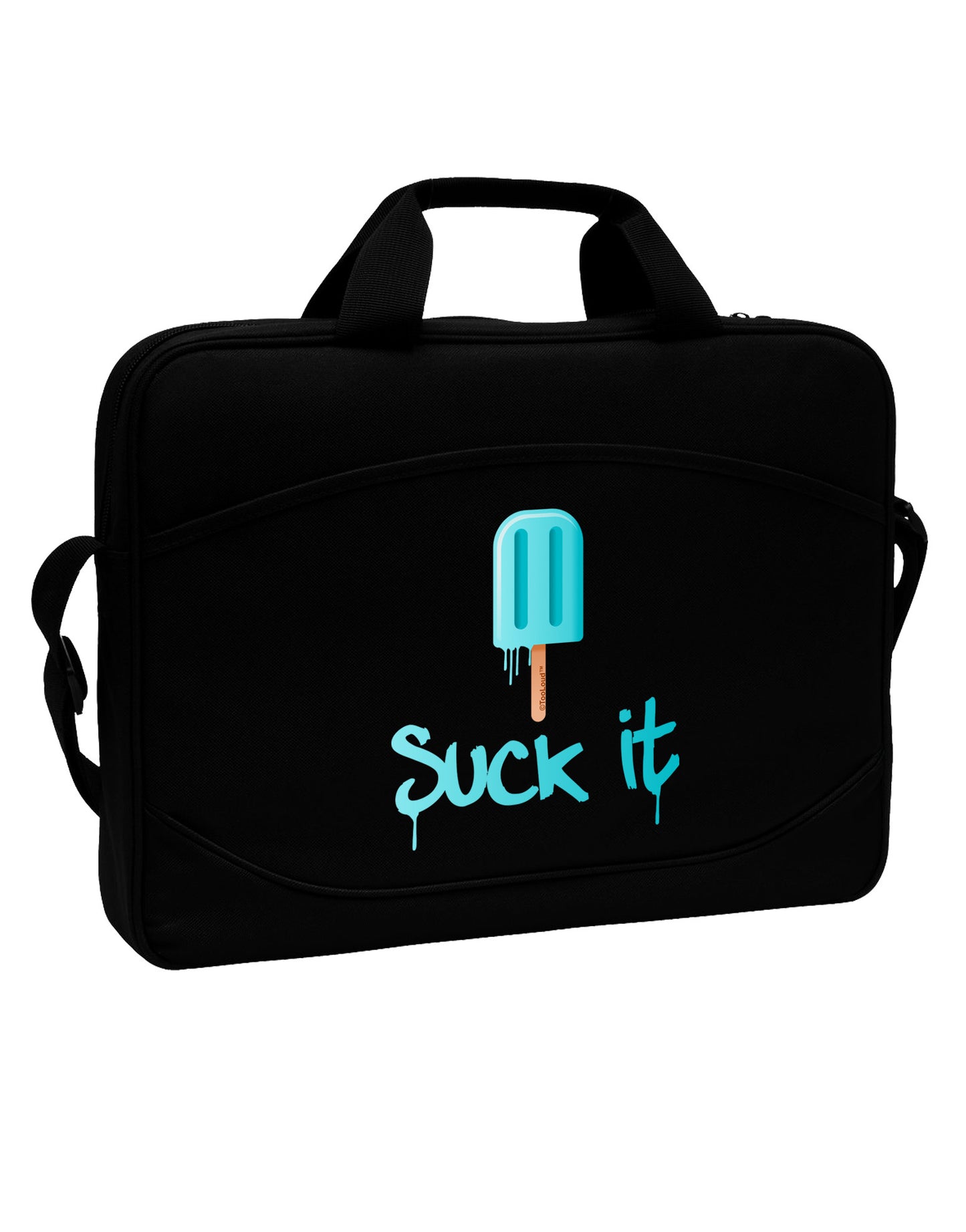 Suck It Popsicle 15" Dark Laptop / Tablet Case Bag-Laptop / Tablet Case Bag-TooLoud-Black-White-15 Inches-Davson Sales