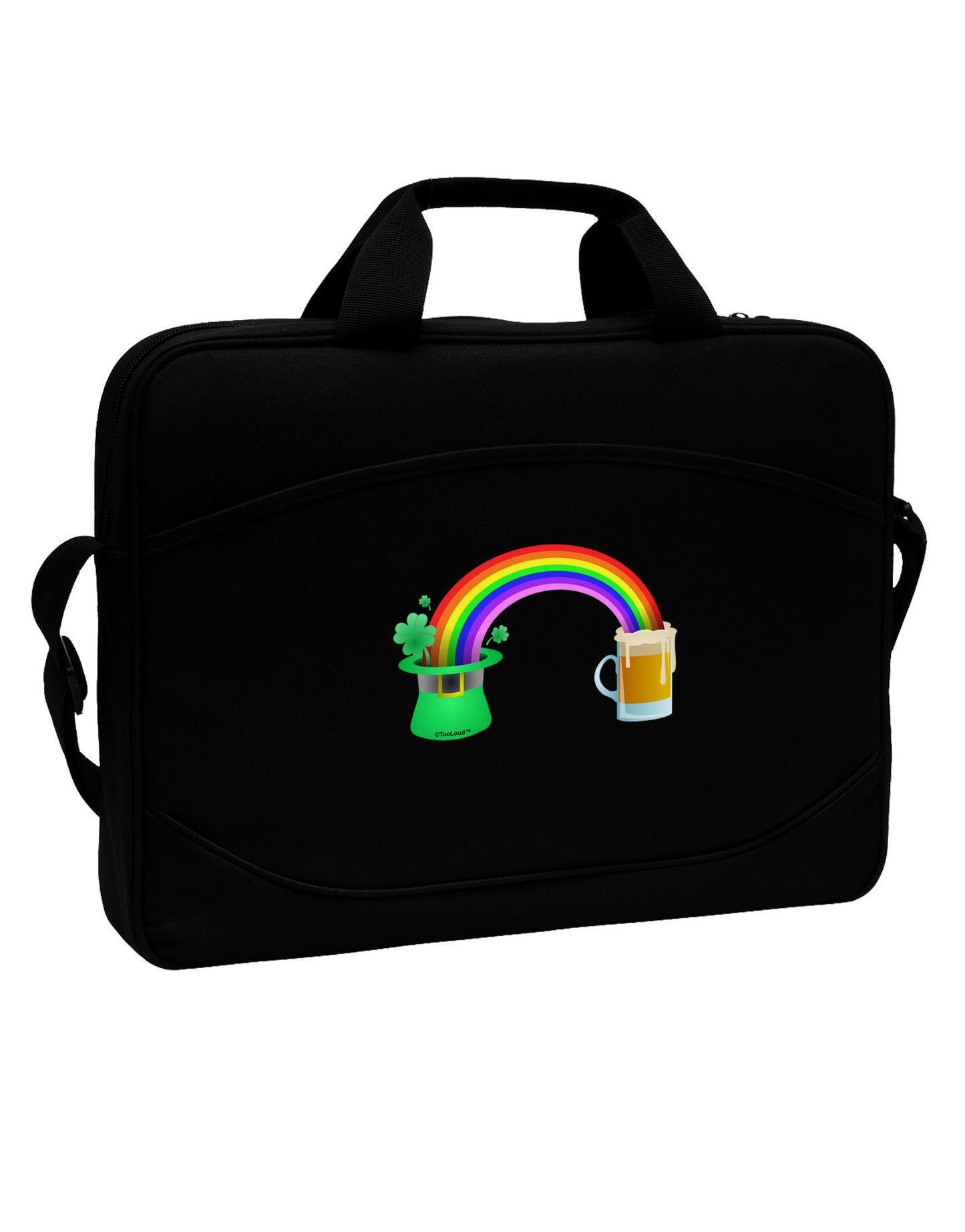 End Of The Rainbow - Beer 15" Dark Laptop / Tablet Case Bag-Laptop / Tablet Case Bag-TooLoud-Black-White-15 Inches-Davson Sales