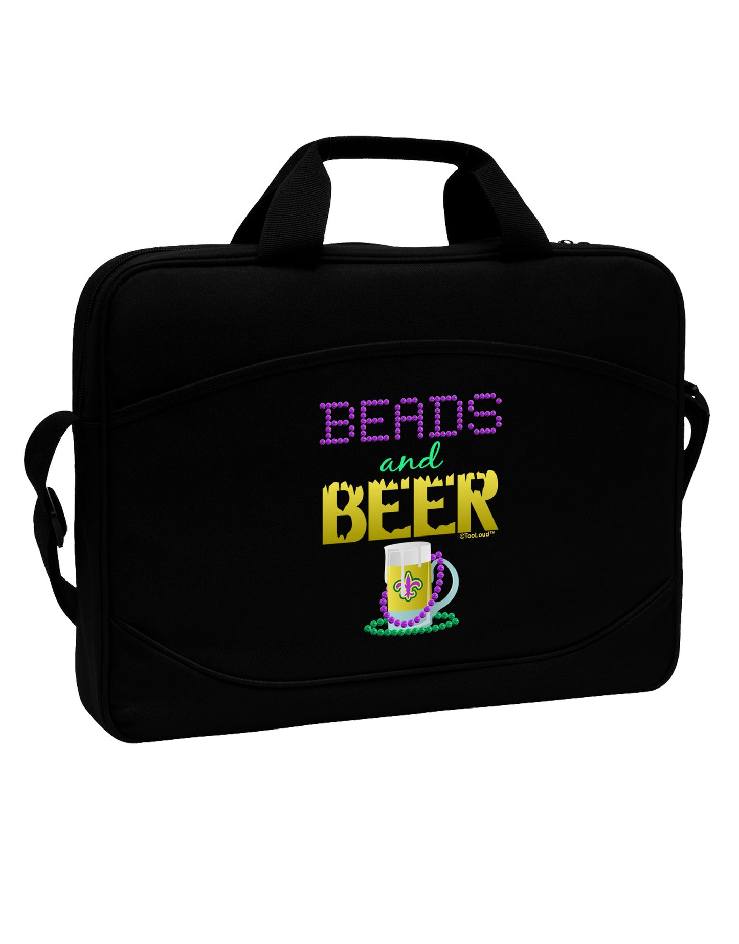 Beads And Beer 15" Dark Laptop / Tablet Case Bag-Laptop / Tablet Case Bag-TooLoud-Black-Davson Sales