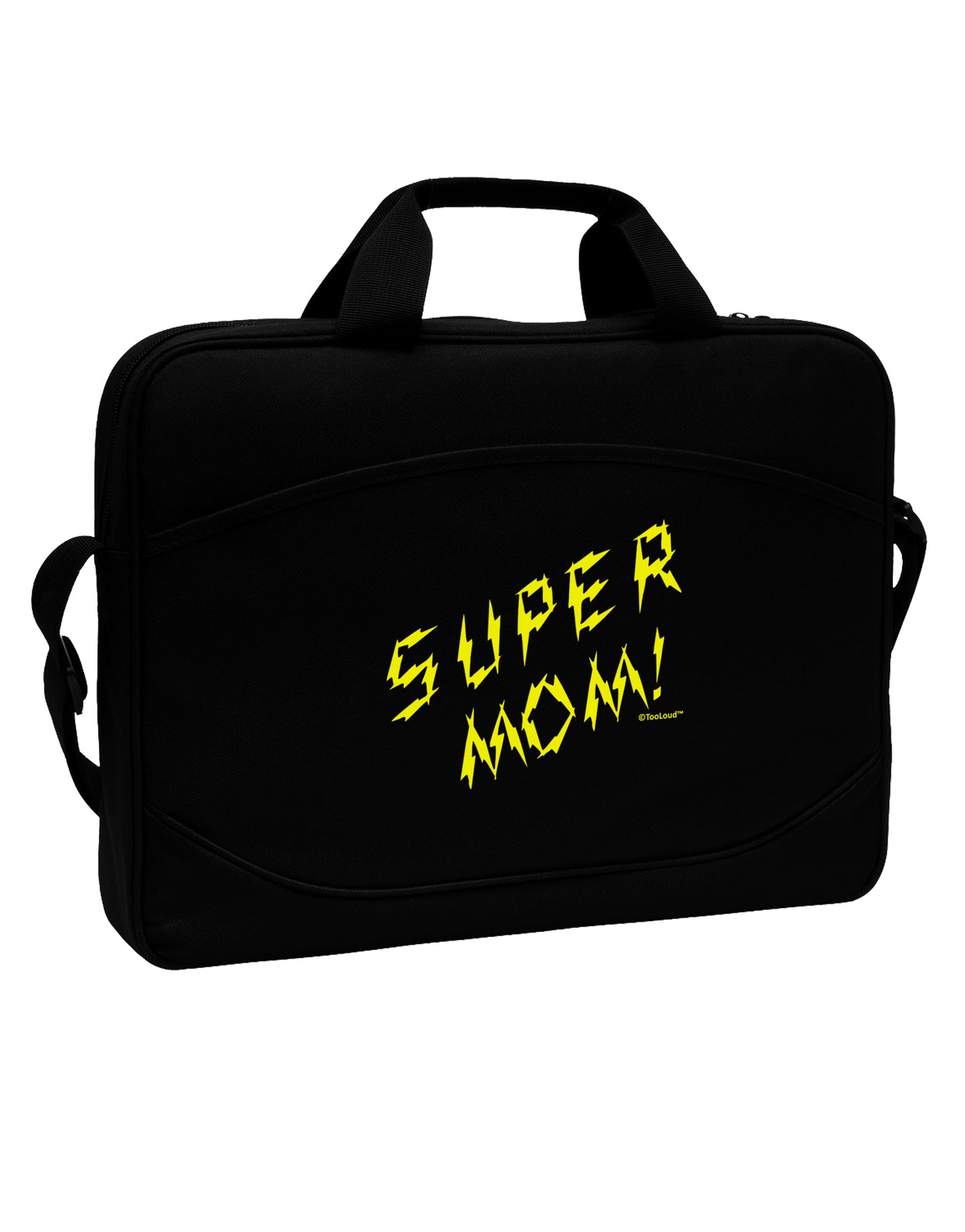Super Mom - Lightening Bolt Design 15" Dark Laptop / Tablet Case Bag by TooLoud-Laptop / Tablet Case Bag-TooLoud-Black-Davson Sales