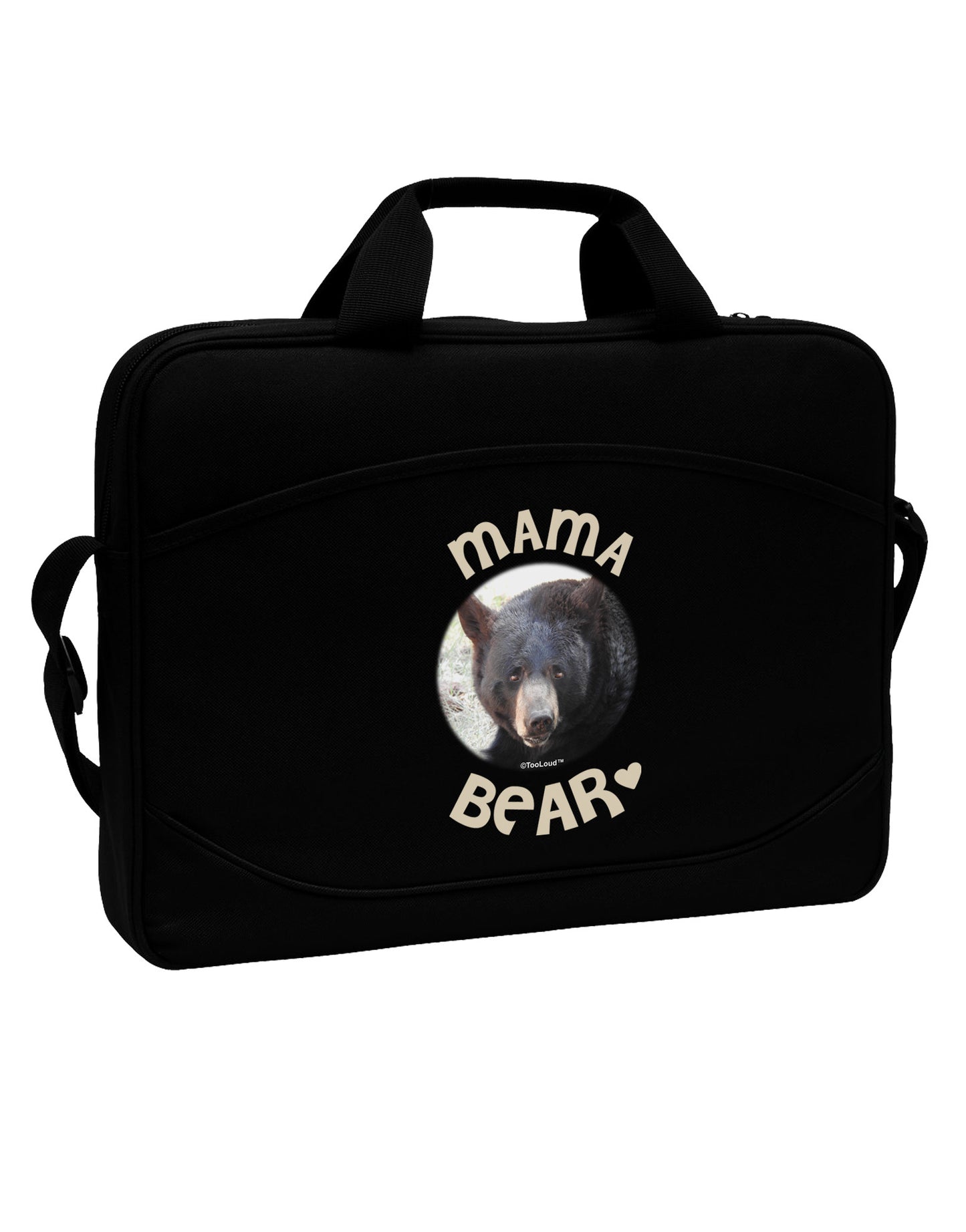 Black Bear - Mama Bear 15" Dark Laptop / Tablet Case Bag-Laptop / Tablet Case Bag-TooLoud-Black-15 Inches-Davson Sales