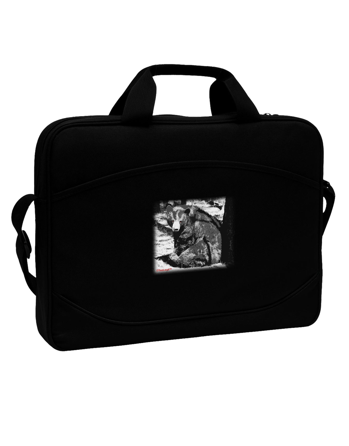 Creepy Black Bear 15" Dark Laptop / Tablet Case Bag-Laptop / Tablet Case Bag-TooLoud-Black-15 Inches-Davson Sales