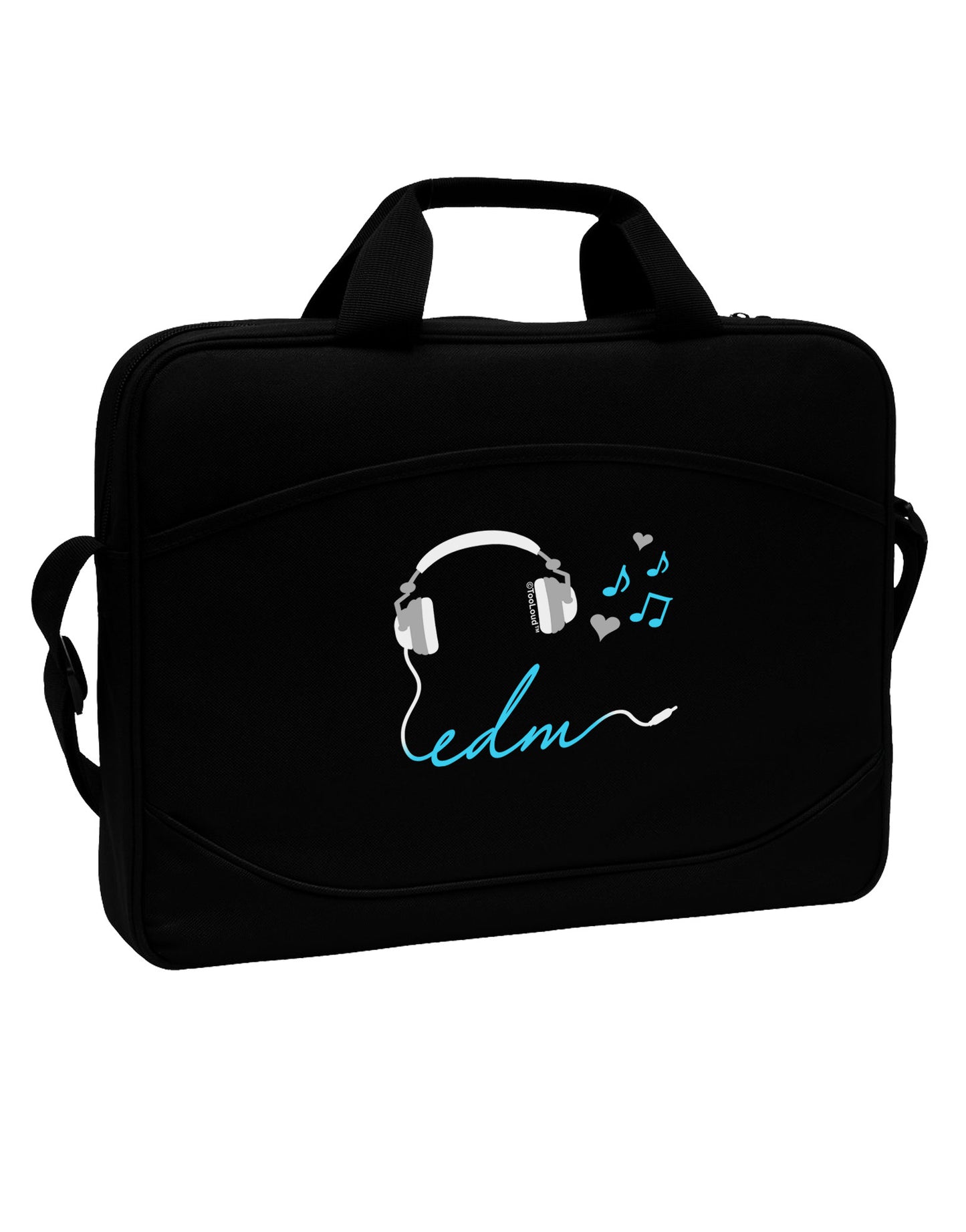 EDM Cord Blue 15" Dark Laptop / Tablet Case Bag-Laptop / Tablet Case Bag-TooLoud-Black-Davson Sales