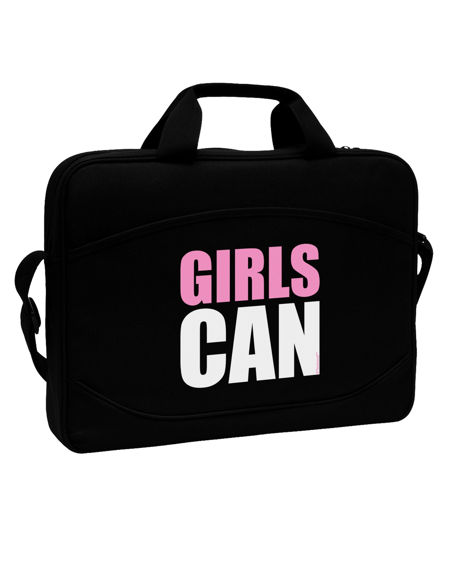 Girls Can 15" Dark Laptop / Tablet Case Bag by TooLoud-Laptop / Tablet Case Bag-TooLoud-Black-Davson Sales