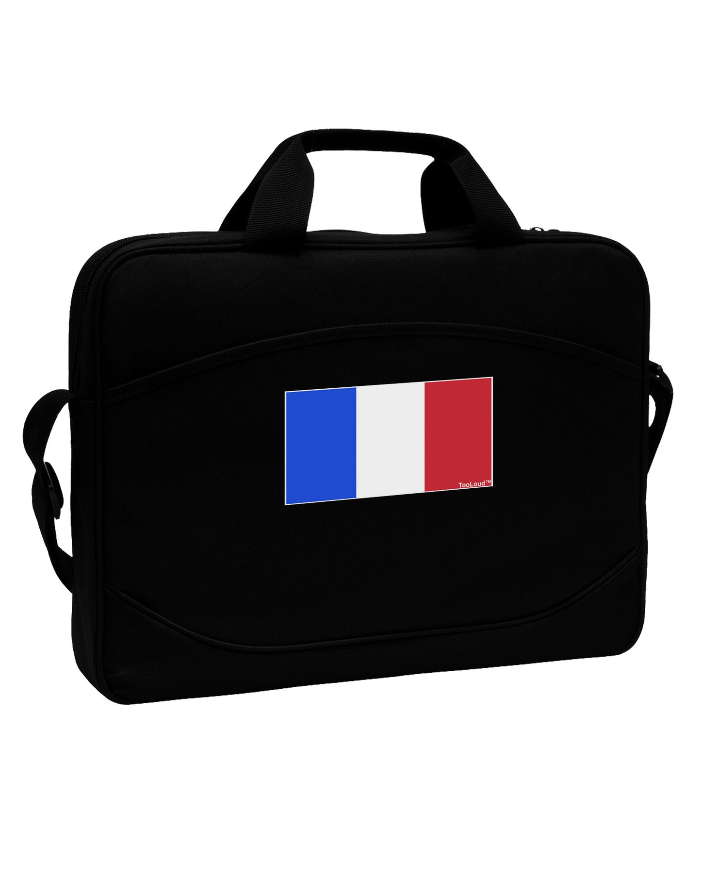 French Flag - France 15" Dark Laptop / Tablet Case Bag by TooLoud-Laptop / Tablet Case Bag-TooLoud-Black-Davson Sales