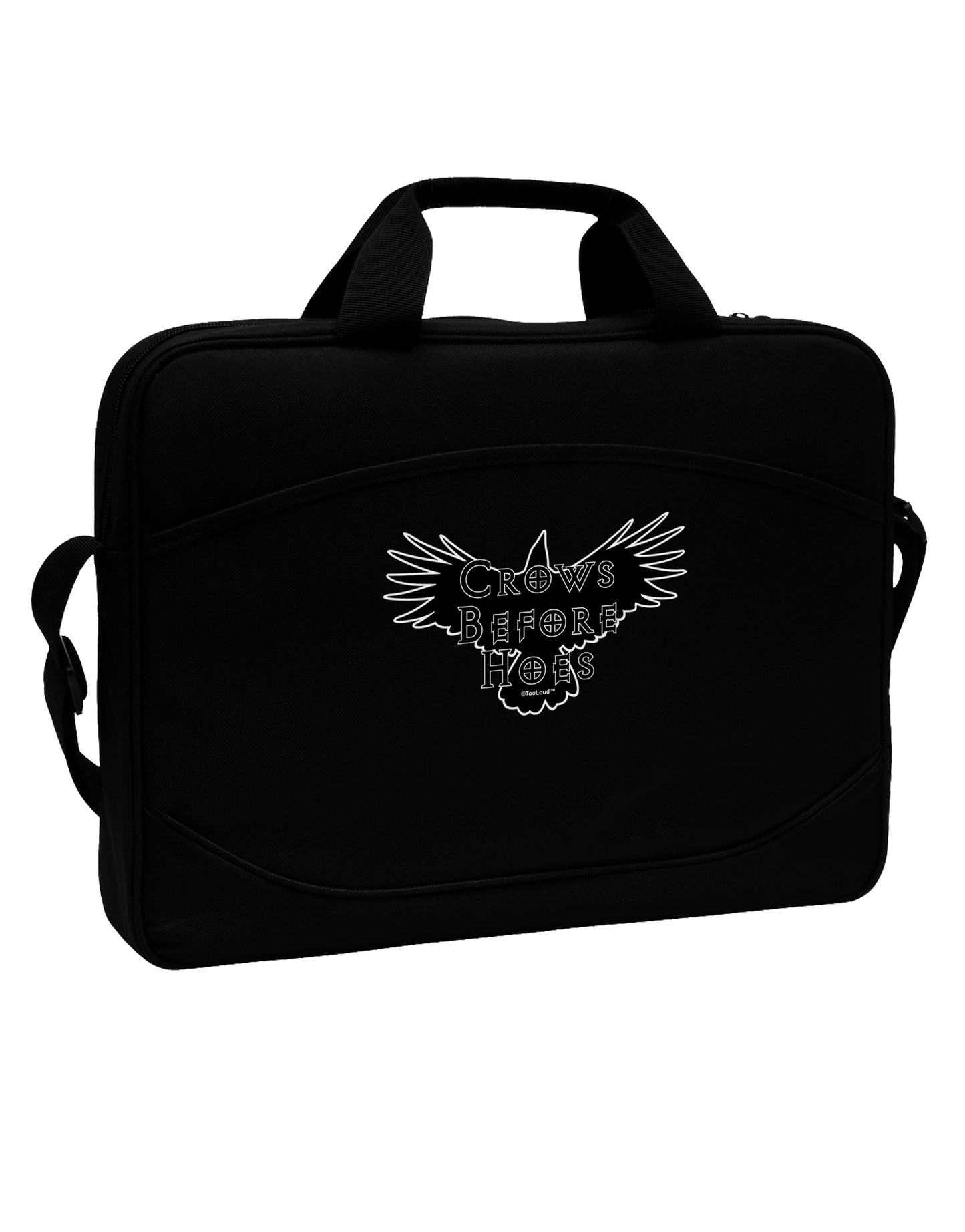 Crows Before Hoes Design 15" Dark Laptop / Tablet Case Bag by TooLoud-Laptop / Tablet Case Bag-TooLoud-Black-Davson Sales