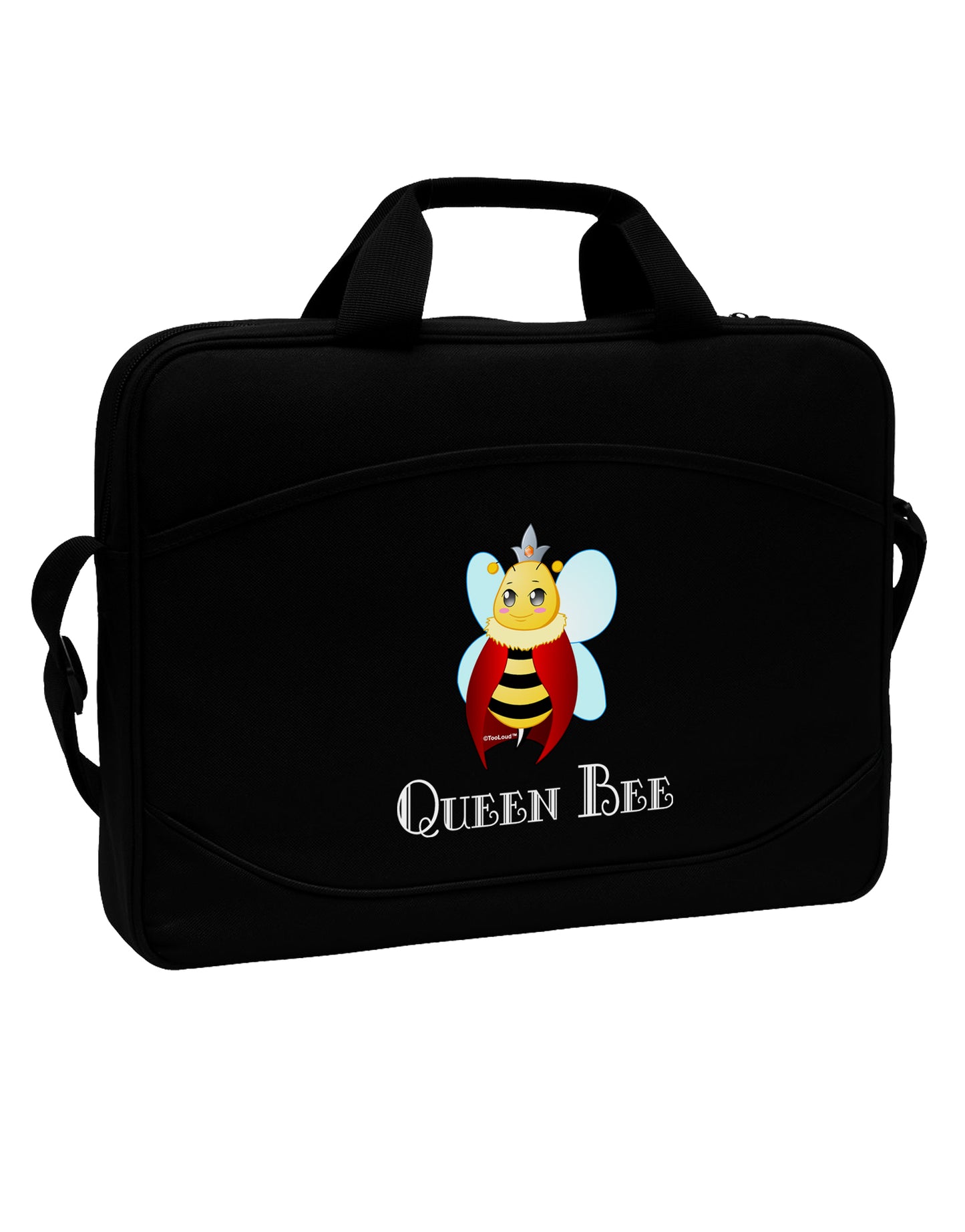 Queen Bee Text 15" Dark Laptop / Tablet Case Bag by TooLoud-Laptop / Tablet Case Bag-TooLoud-Black-Davson Sales