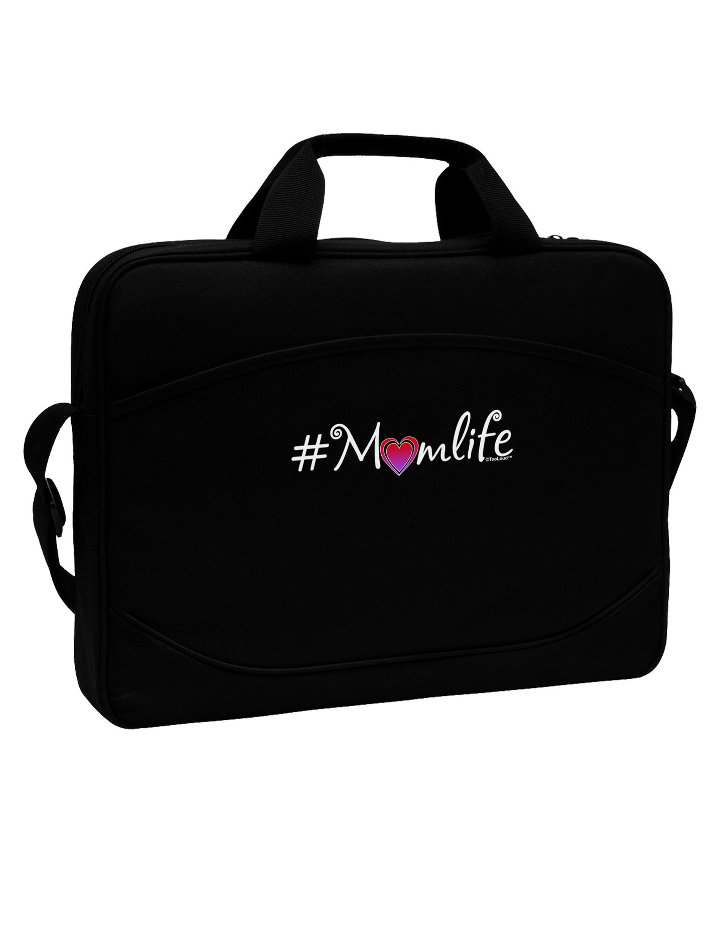 Hashtag Momlife 15" Dark Laptop / Tablet Case Bag by TooLoud-Laptop / Tablet Case Bag-TooLoud-Black-Davson Sales