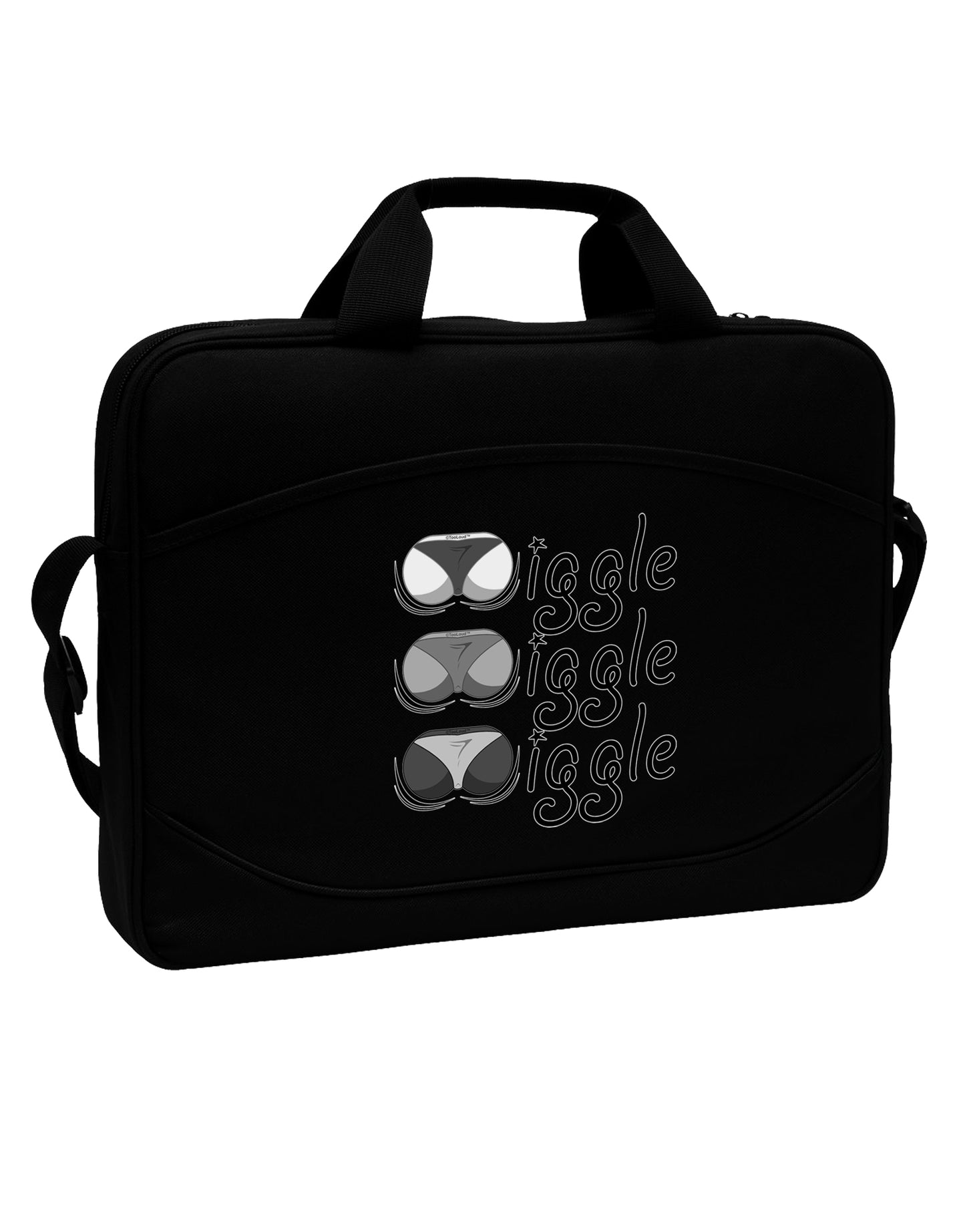 Wiggle Wiggle Wiggle - Twerk 15" Dark Laptop / Tablet Case Bag-Laptop / Tablet Case Bag-TooLoud-Black-Davson Sales