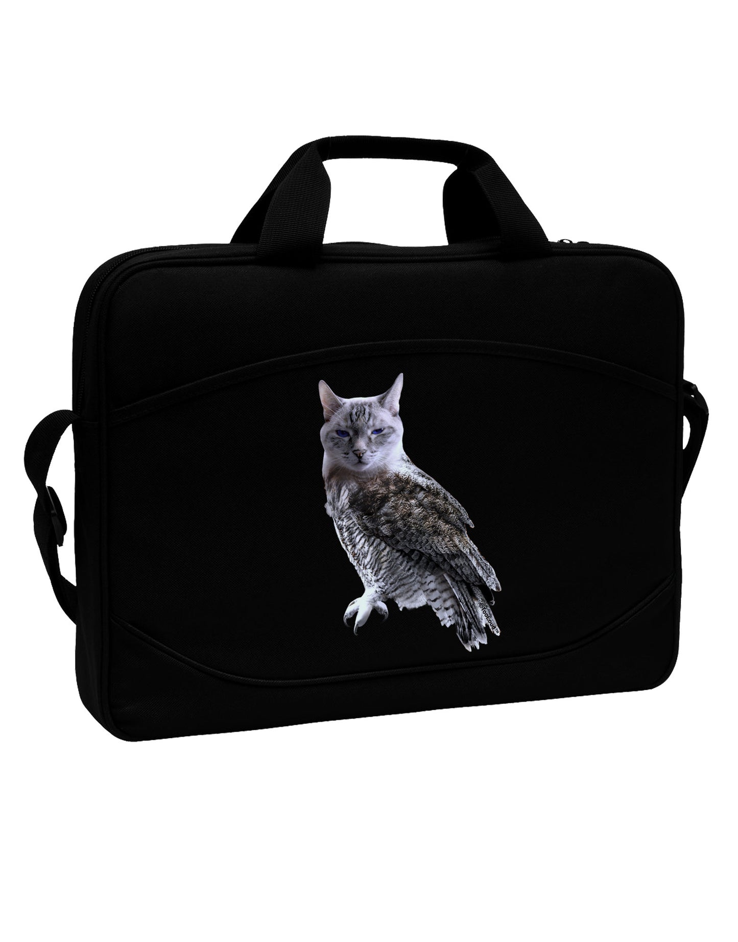 Lucky Cat Owl 15" Dark Laptop / Tablet Case Bag-Laptop / Tablet Case Bag-TooLoud-Black-15 Inches-Davson Sales