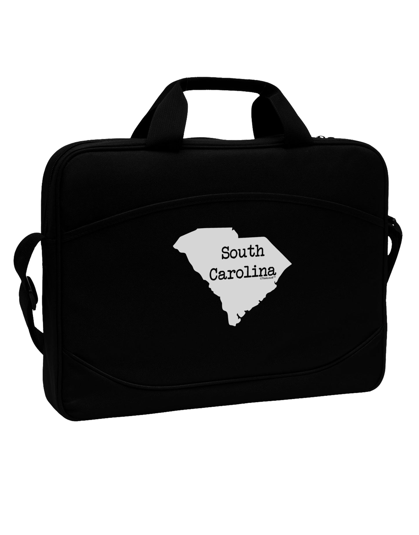 South Carolina - United States Shape 15" Dark Laptop / Tablet Case Bag by TooLoud-Laptop / Tablet Case Bag-TooLoud-Black-Davson Sales