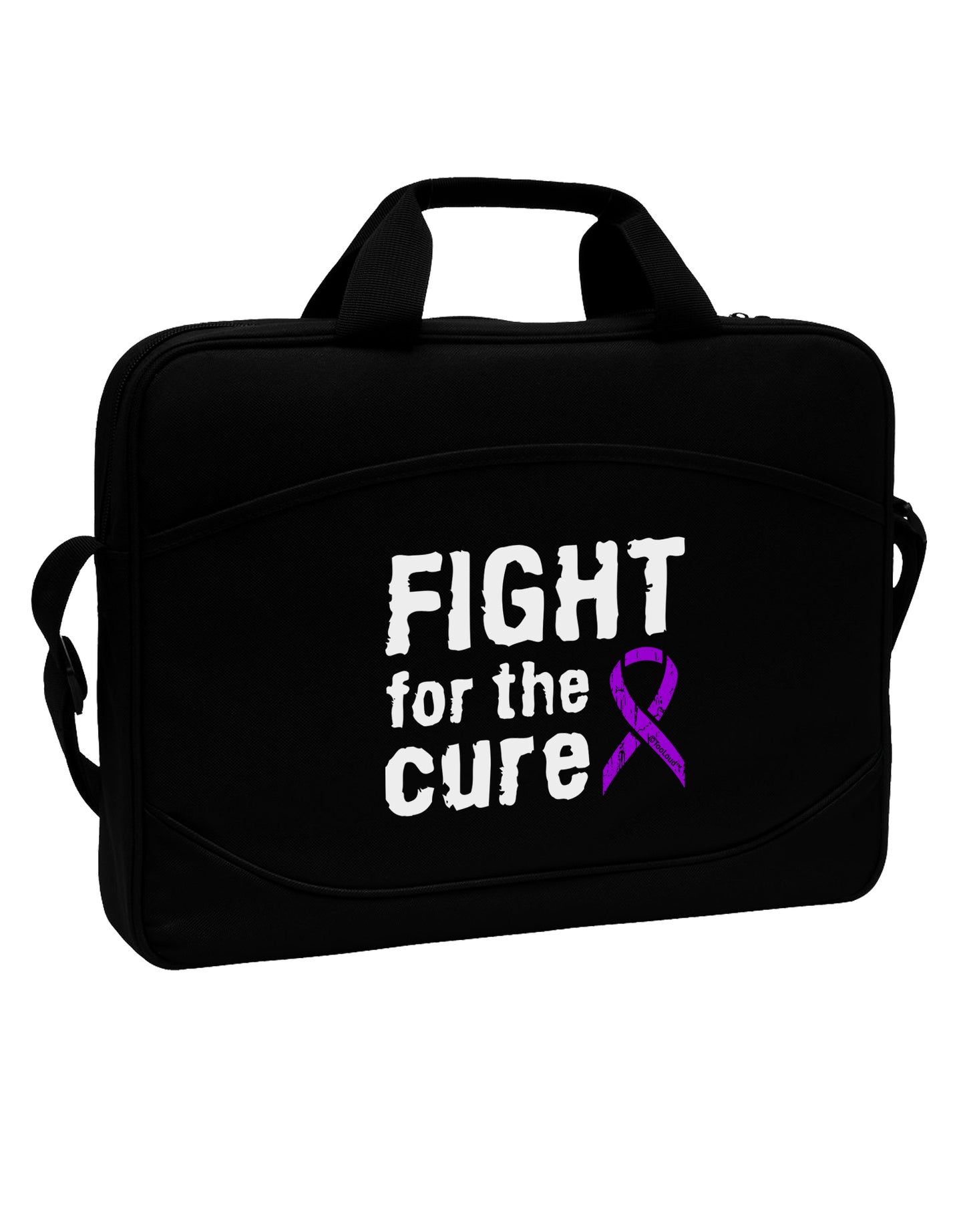 Fight for the Cure - Purple Ribbon Crohn’s Disease 15" Dark Laptop / Tablet Case Bag by TooLoud-Laptop / Tablet Case Bag-TooLoud-Black-Davson Sales