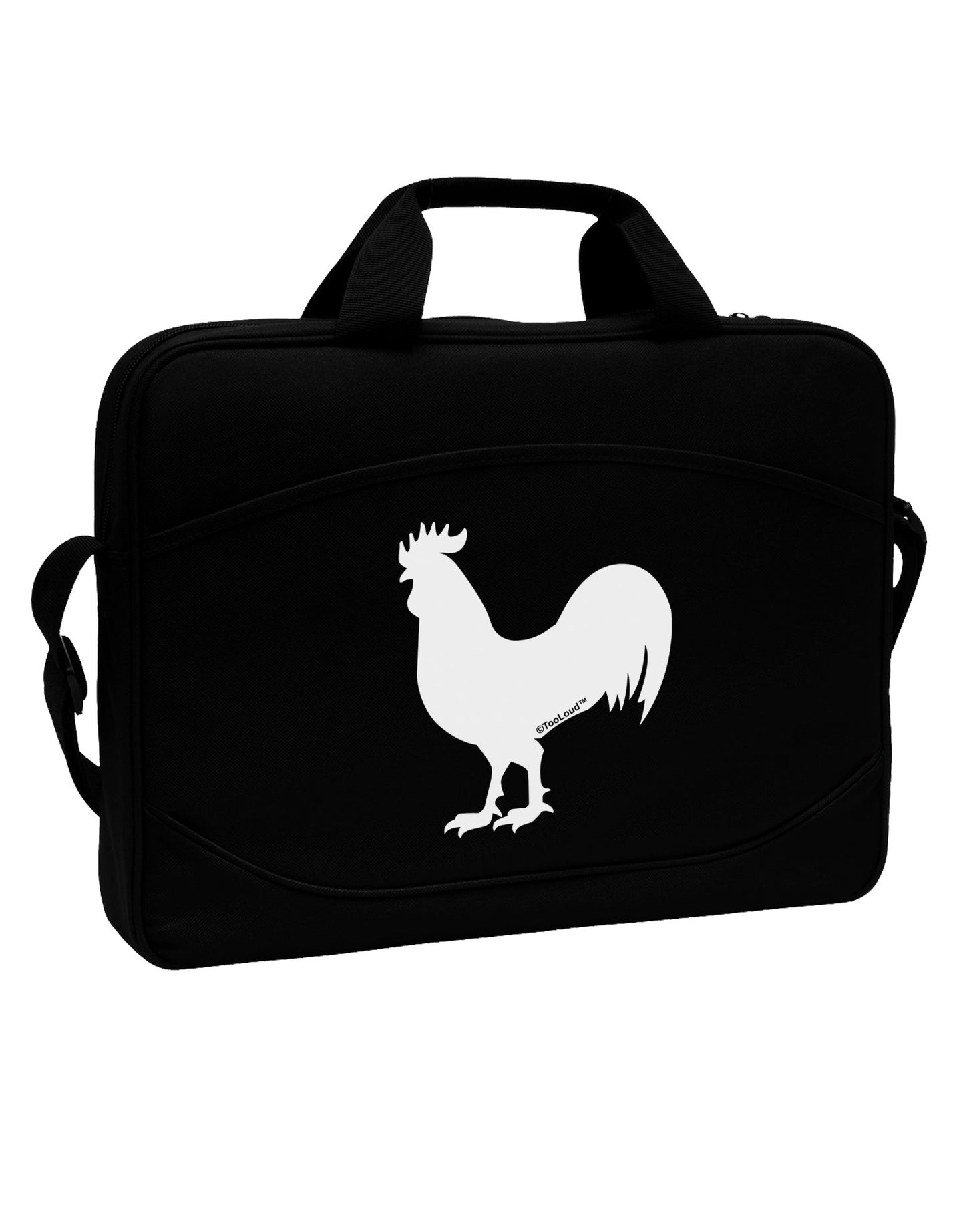 Rooster Silhouette Design 15" Dark Laptop / Tablet Case Bag-Laptop / Tablet Case Bag-TooLoud-Black-Davson Sales