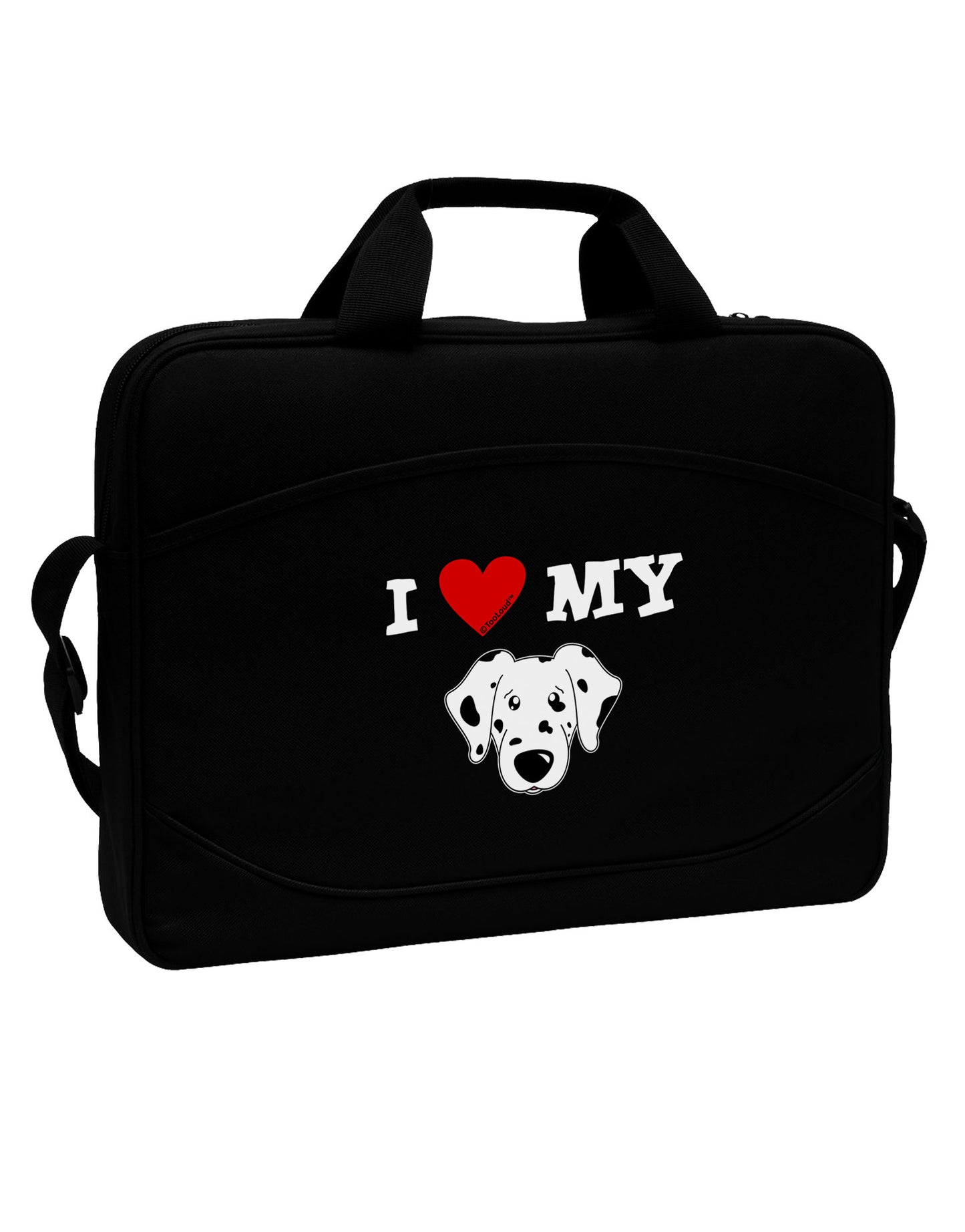 I Heart My - Cute Dalmatian Dog 15" Dark Laptop / Tablet Case Bag by TooLoud-Laptop / Tablet Case Bag-TooLoud-Black-Davson Sales