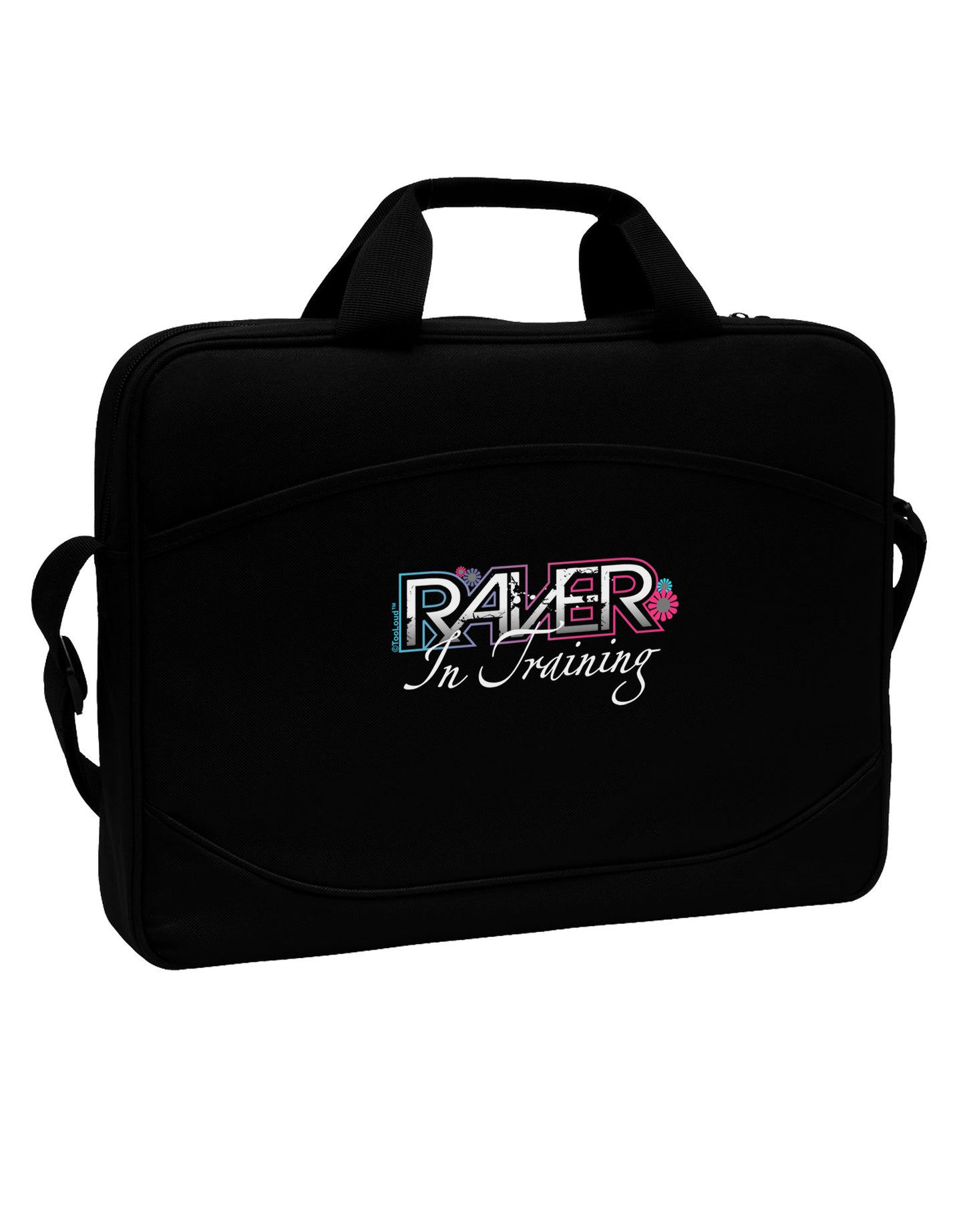 Matching Raver - In Training 15" Dark Laptop / Tablet Case Bag-Laptop / Tablet Case Bag-TooLoud-Black-White-Davson Sales