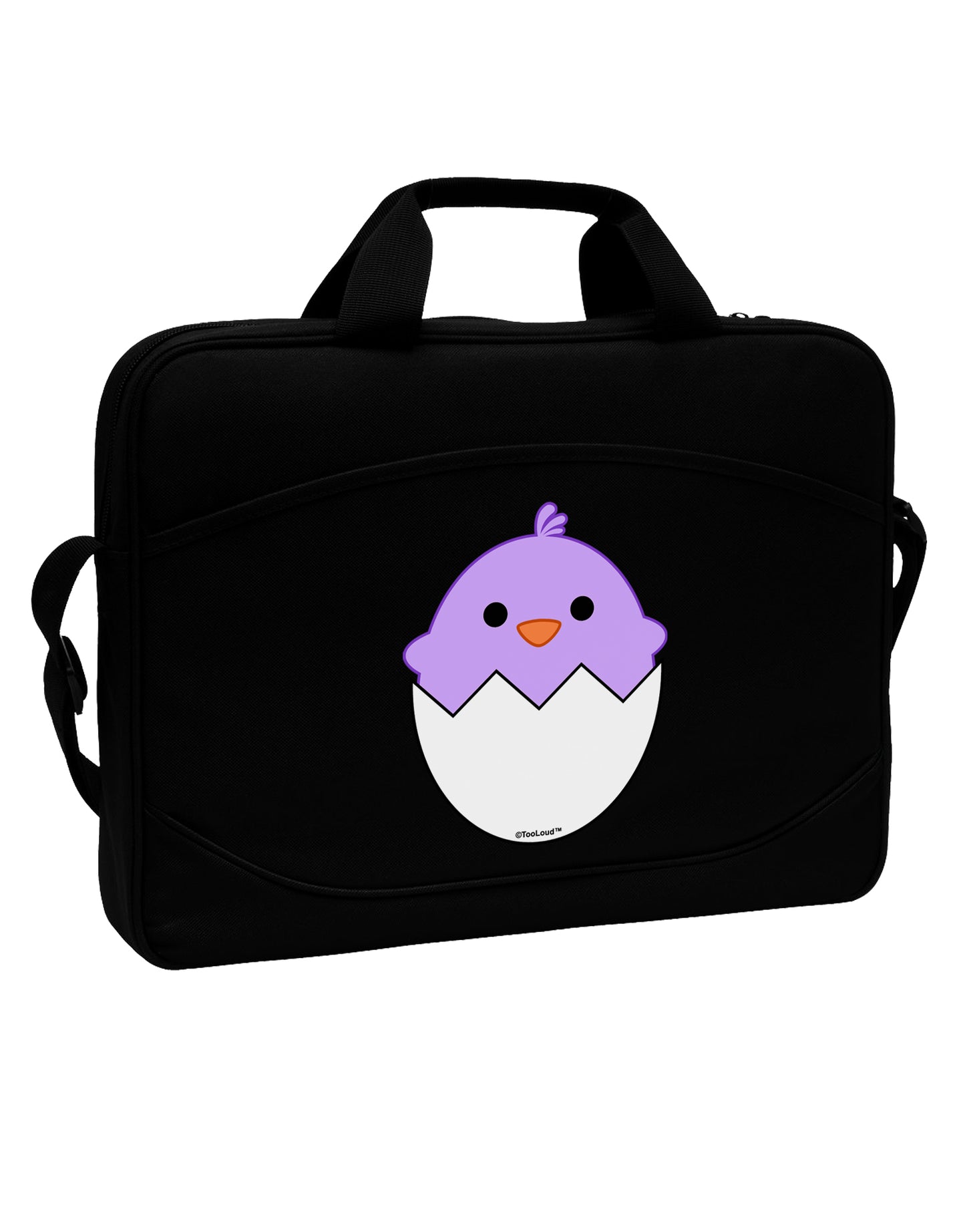 Cute Hatching Chick - Purple 15" Dark Laptop / Tablet Case Bag by TooLoud-Laptop / Tablet Case Bag-TooLoud-Black-Davson Sales