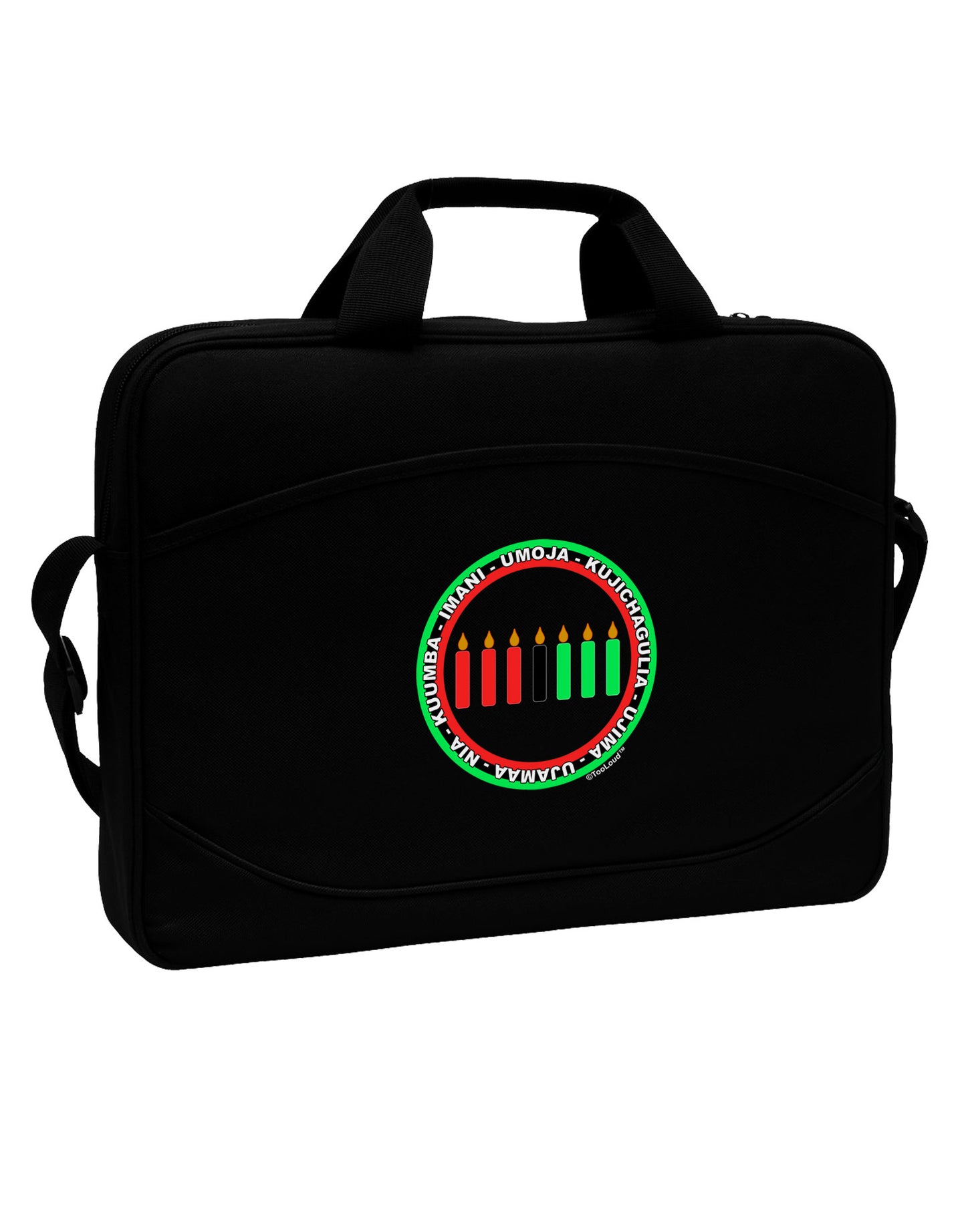 7 Principles Circle 15" Dark Laptop / Tablet Case Bag-Laptop / Tablet Case Bag-TooLoud-Black-White-Davson Sales