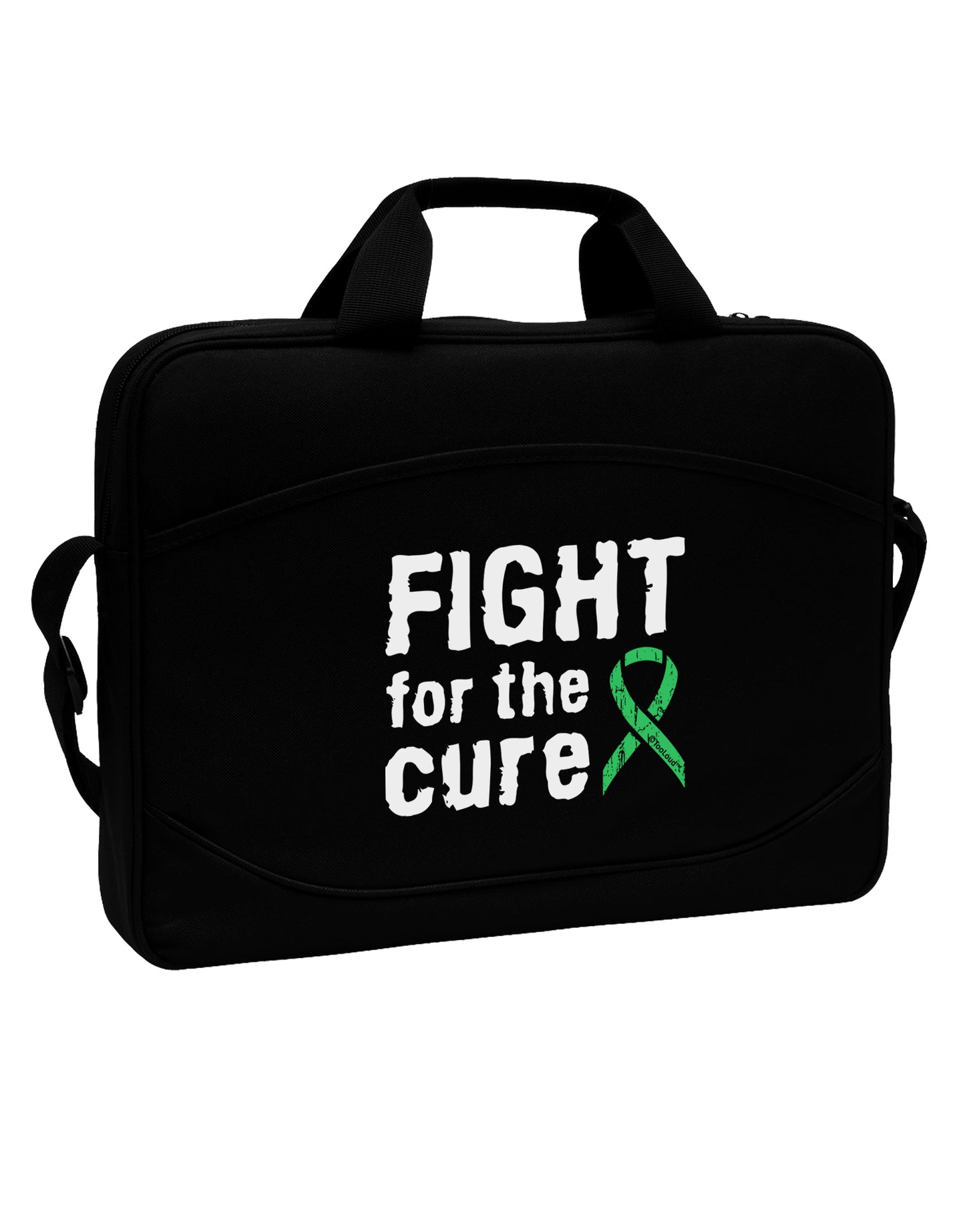 Fight for the Cure - Light Green Ribbon Celiac Disease 15" Dark Laptop / Tablet Case Bag by TooLoud-Laptop / Tablet Case Bag-TooLoud-Black-Davson Sales