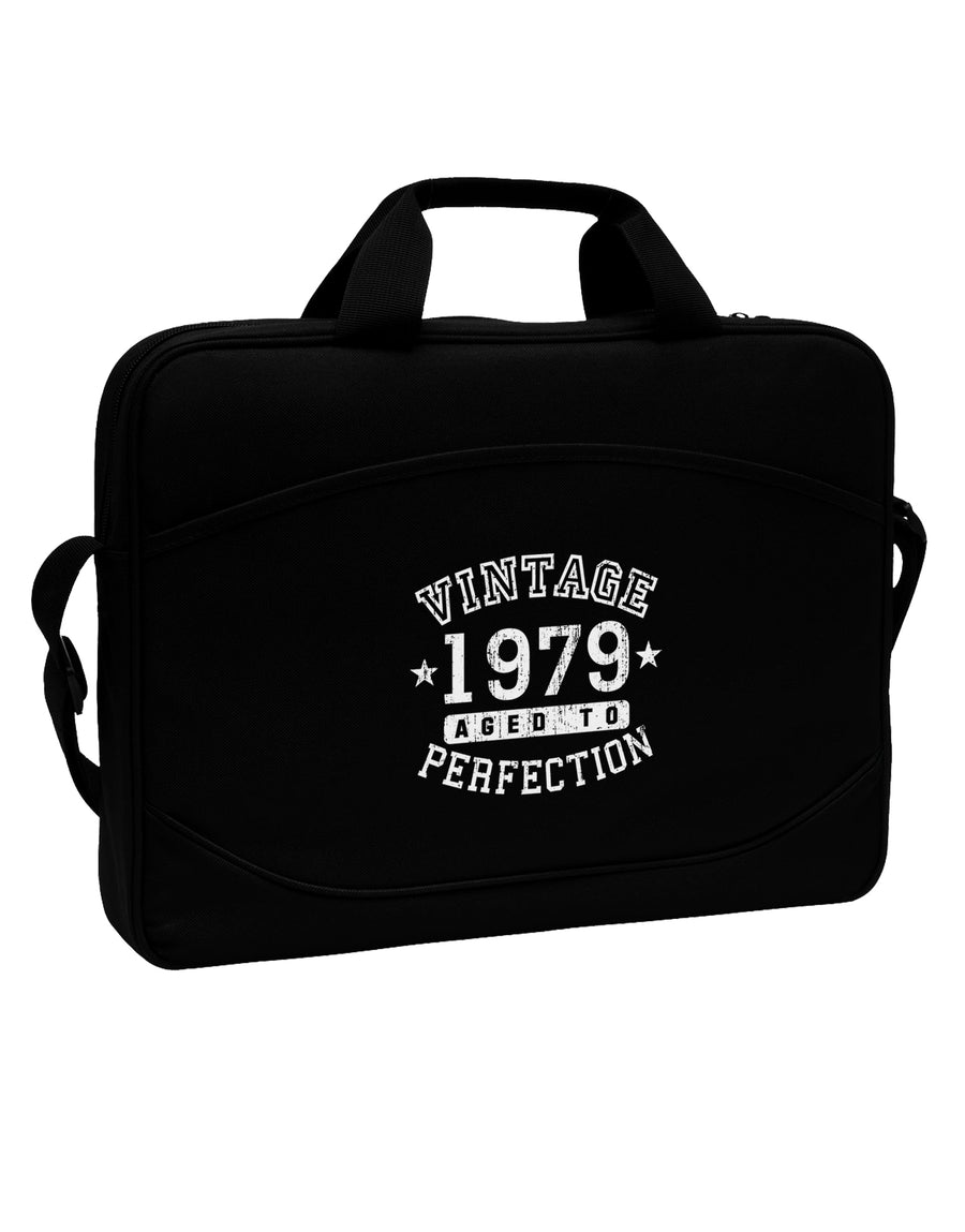 40th Birthday Vintage Birth Year 1979 15&#x22; Dark Laptop / Tablet Case Bag by TooLoud-TooLoud-Black-White-15 Inches-Davson Sales