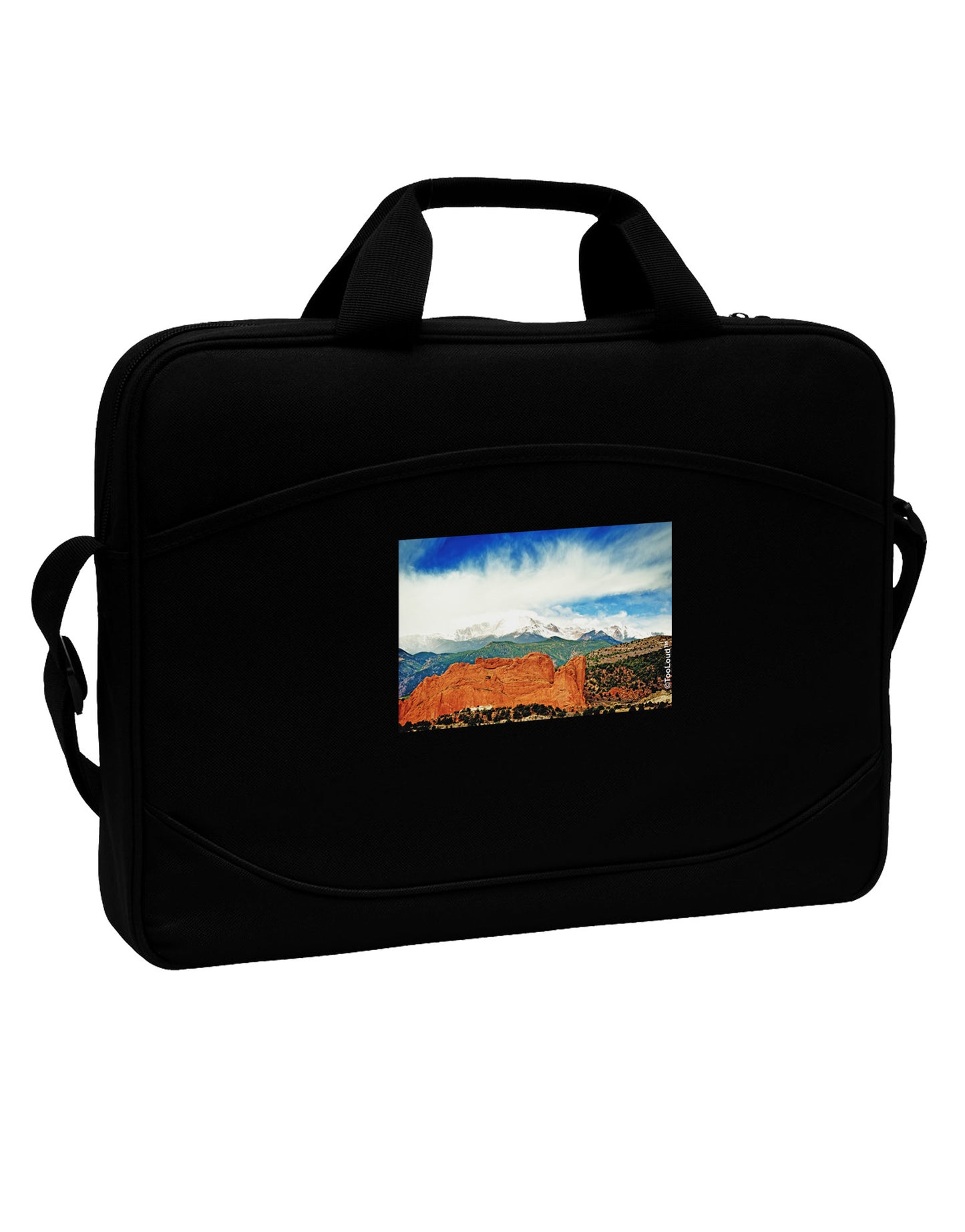 CO Beautiful View 15" Dark Laptop / Tablet Case Bag-Laptop / Tablet Case Bag-TooLoud-Black-White-Davson Sales