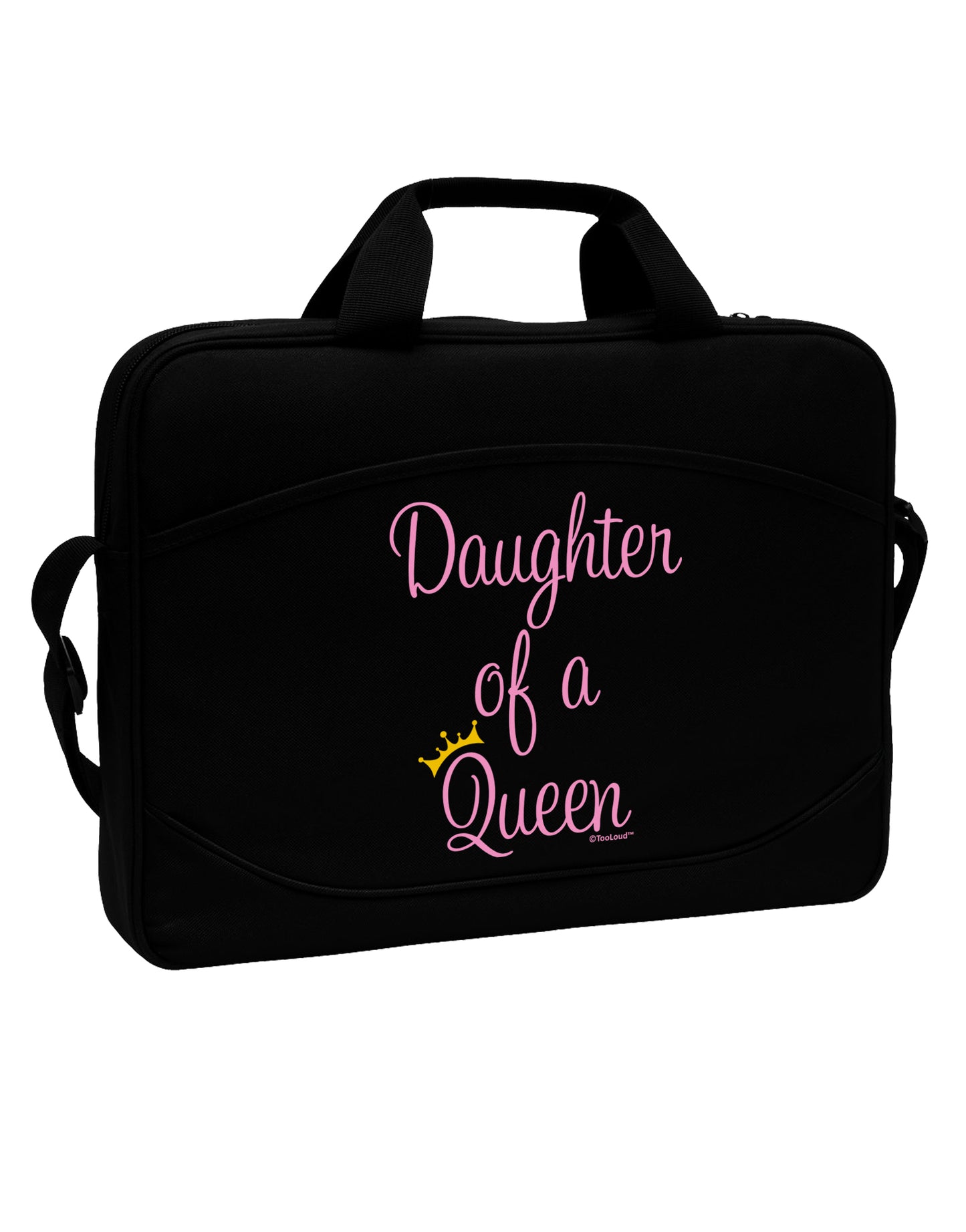 Daughter of a Queen - Matching Mom and Daughter Design 15" Dark Laptop / Tablet Case Bag by TooLoud-Laptop / Tablet Case Bag-TooLoud-Black-Davson Sales