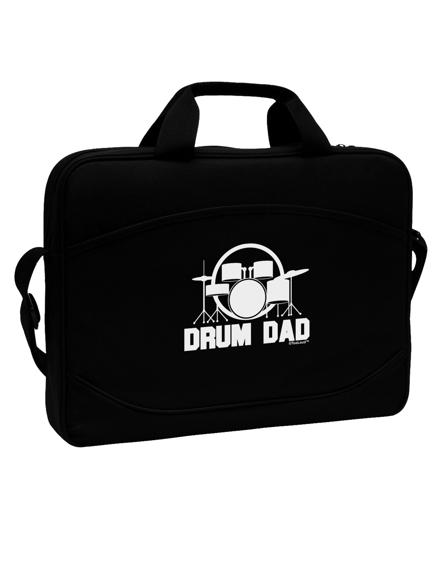 Drum Dad 15" Dark Laptop / Tablet Case Bag by TooLoud-Laptop / Tablet Case Bag-TooLoud-Black-Davson Sales