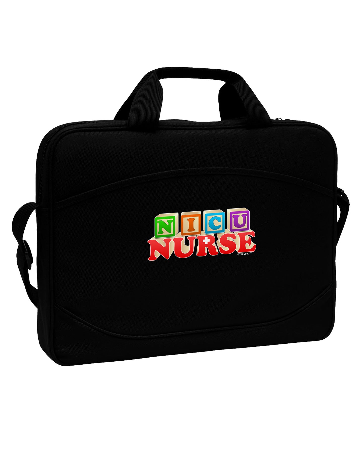 Nicu Nurse 15" Dark Laptop / Tablet Case Bag-Laptop / Tablet Case Bag-TooLoud-Black-White-15 Inches-Davson Sales