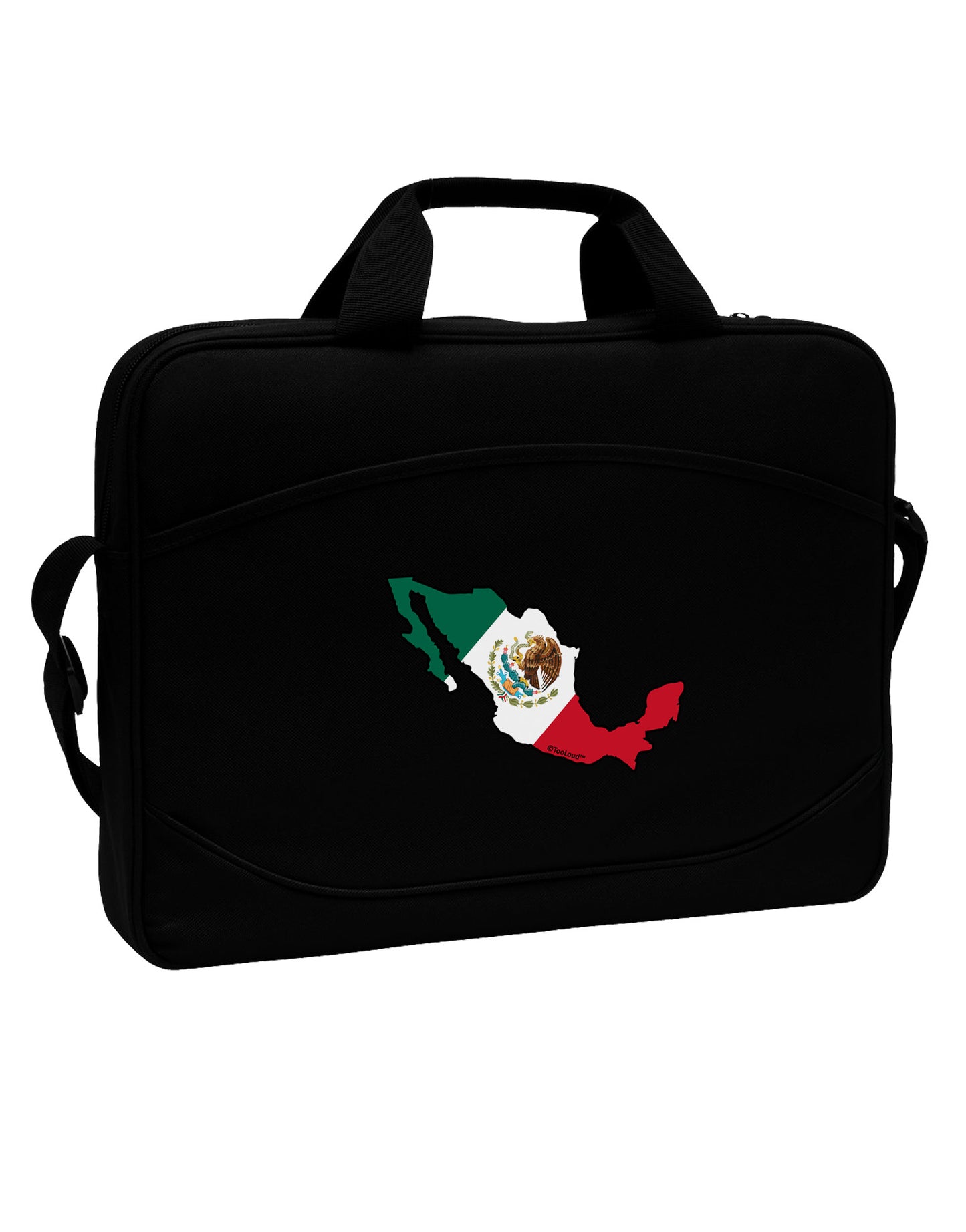 Mexico Outline - Mexican Flag 15" Dark Laptop / Tablet Case Bag by TooLoud-Laptop / Tablet Case Bag-TooLoud-Black-Davson Sales